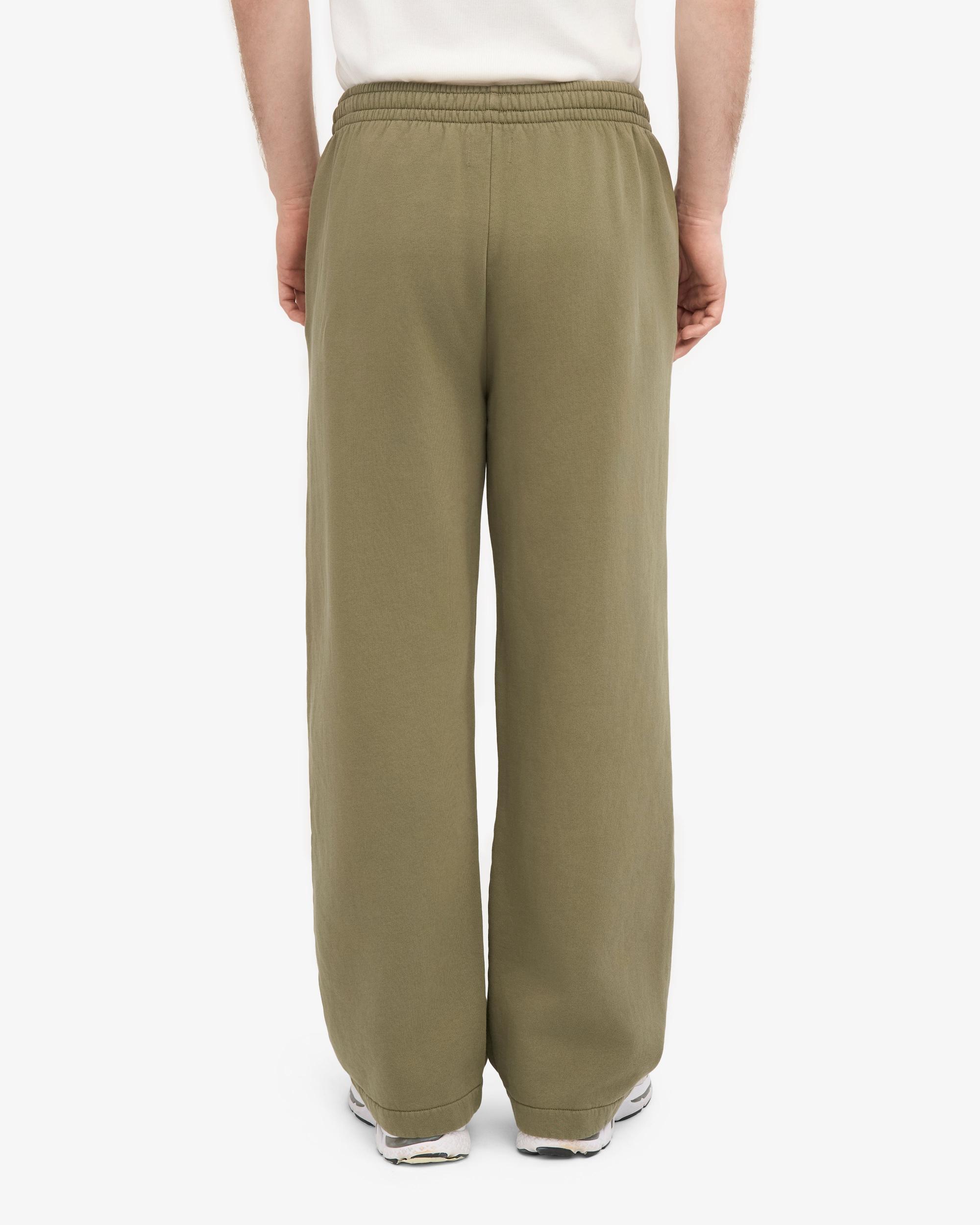 Organic Straight Leg Sweatpants - Dusty Olive Product Image