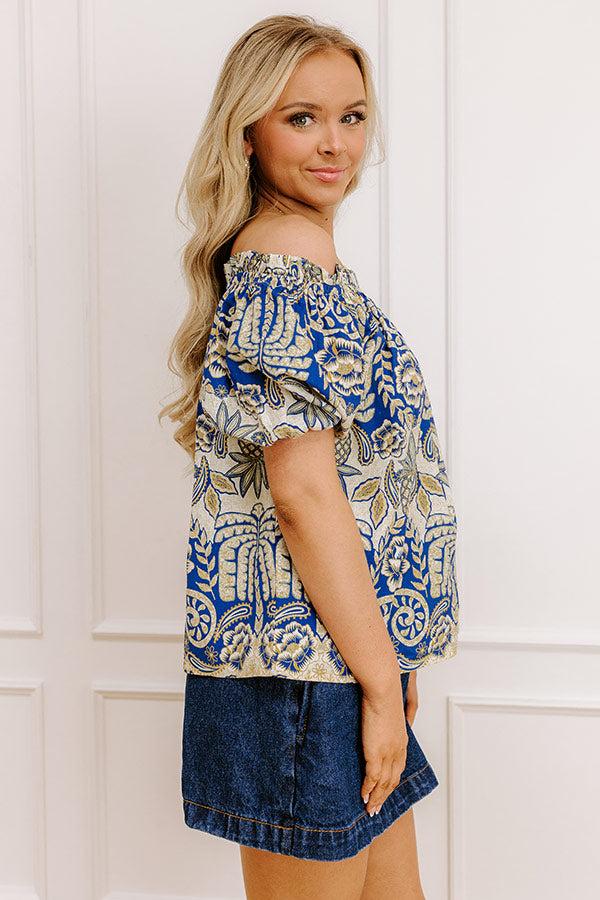 Charming Glance Off Shoulder Floral Top Product Image
