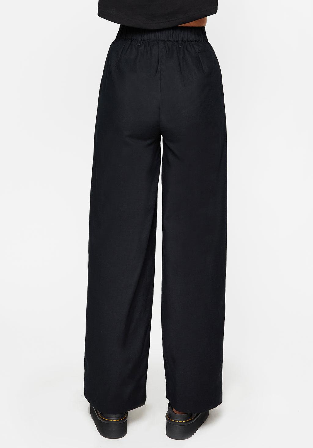 Pentaculum Linen-Blend Tailored Trousers Product Image
