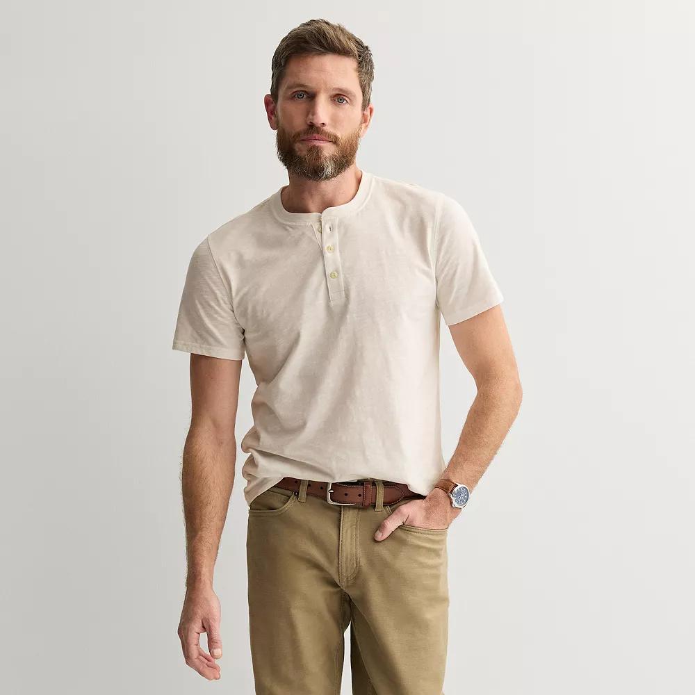 Men's Sonoma Goods For Life® Essential Short Sleeve Henley T-Shirt,  Product Image