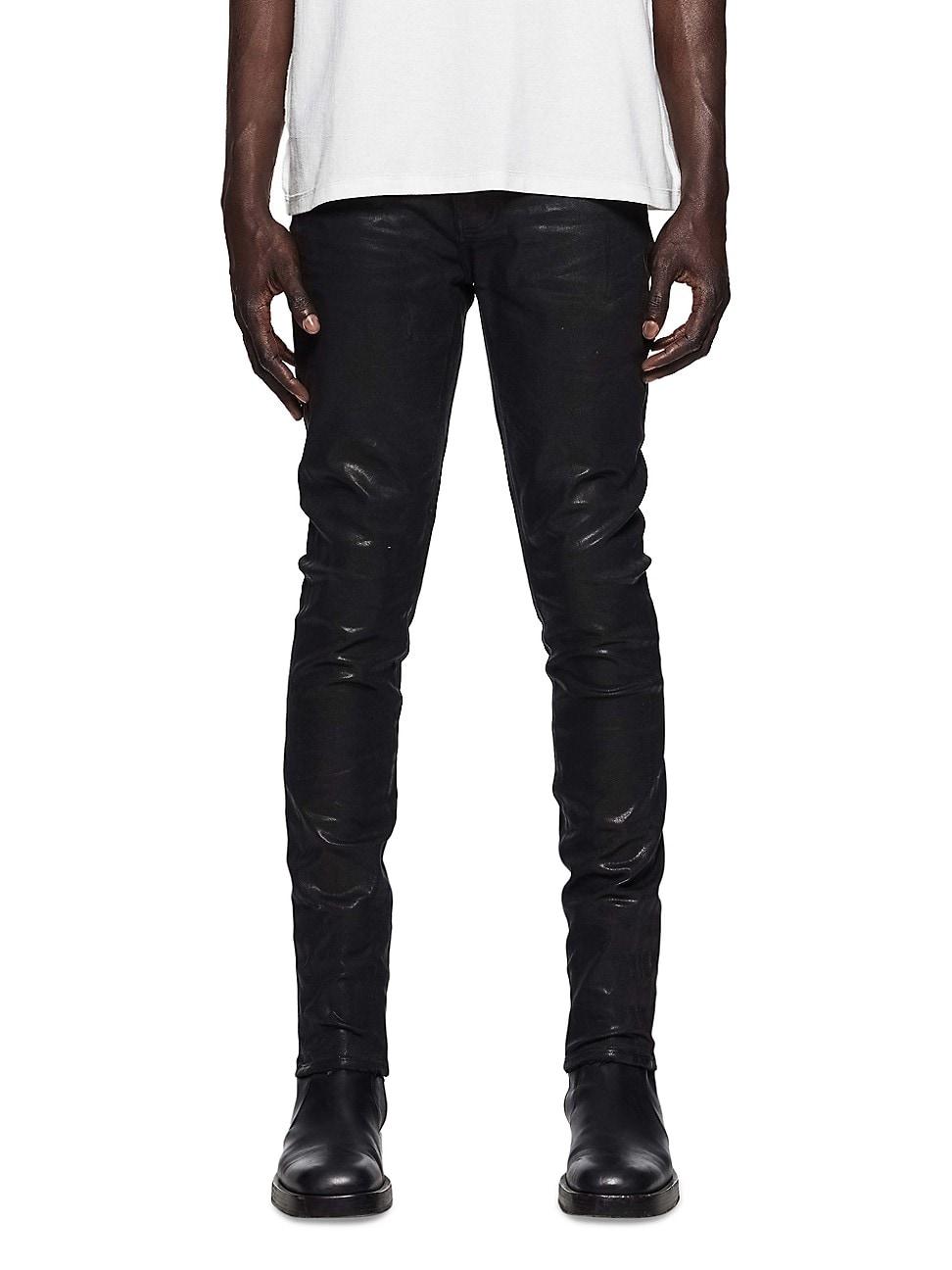 Mens Skinny Coated Pants Product Image