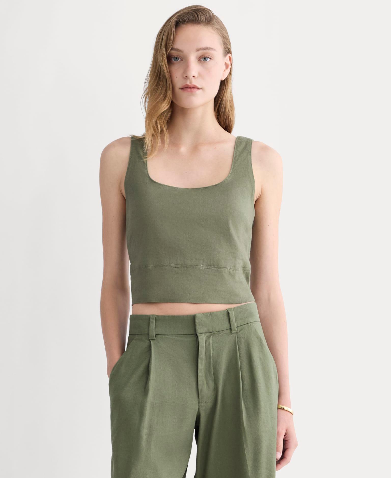 Womens Square Tank in Stretch Linen by Everlane Product Image