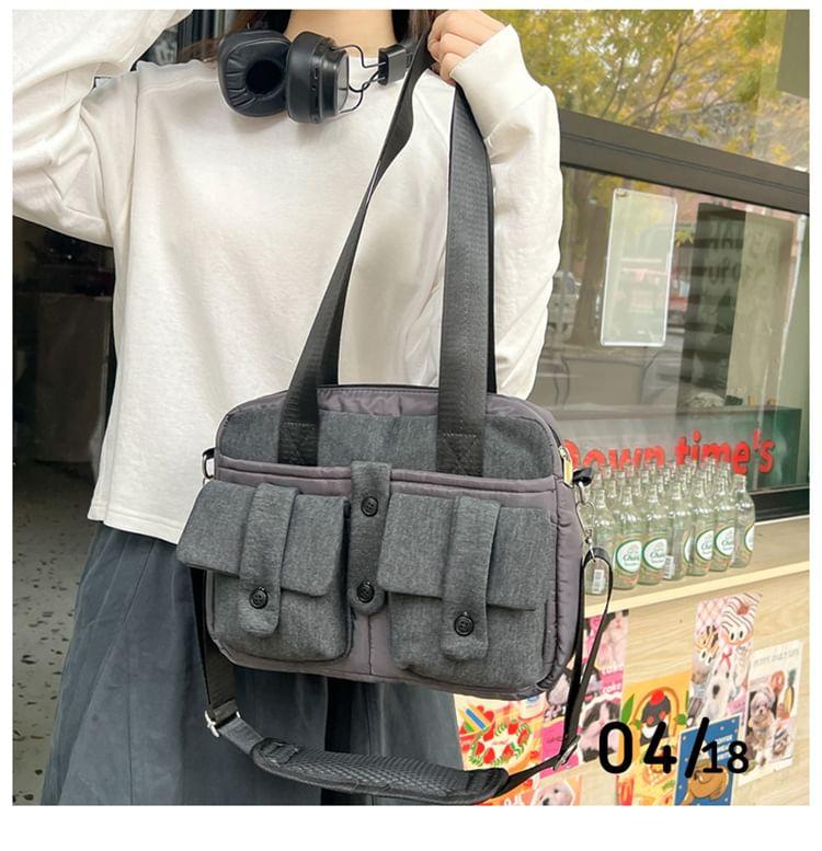 Plain Multi-Pocket Computer Bag Product Image