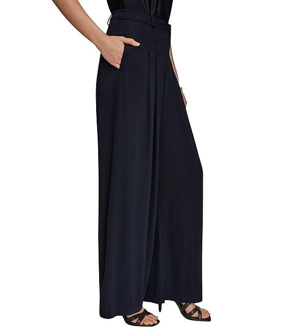 Donna Karan Satin Knit V-Neck Sleeveless Top Product Image