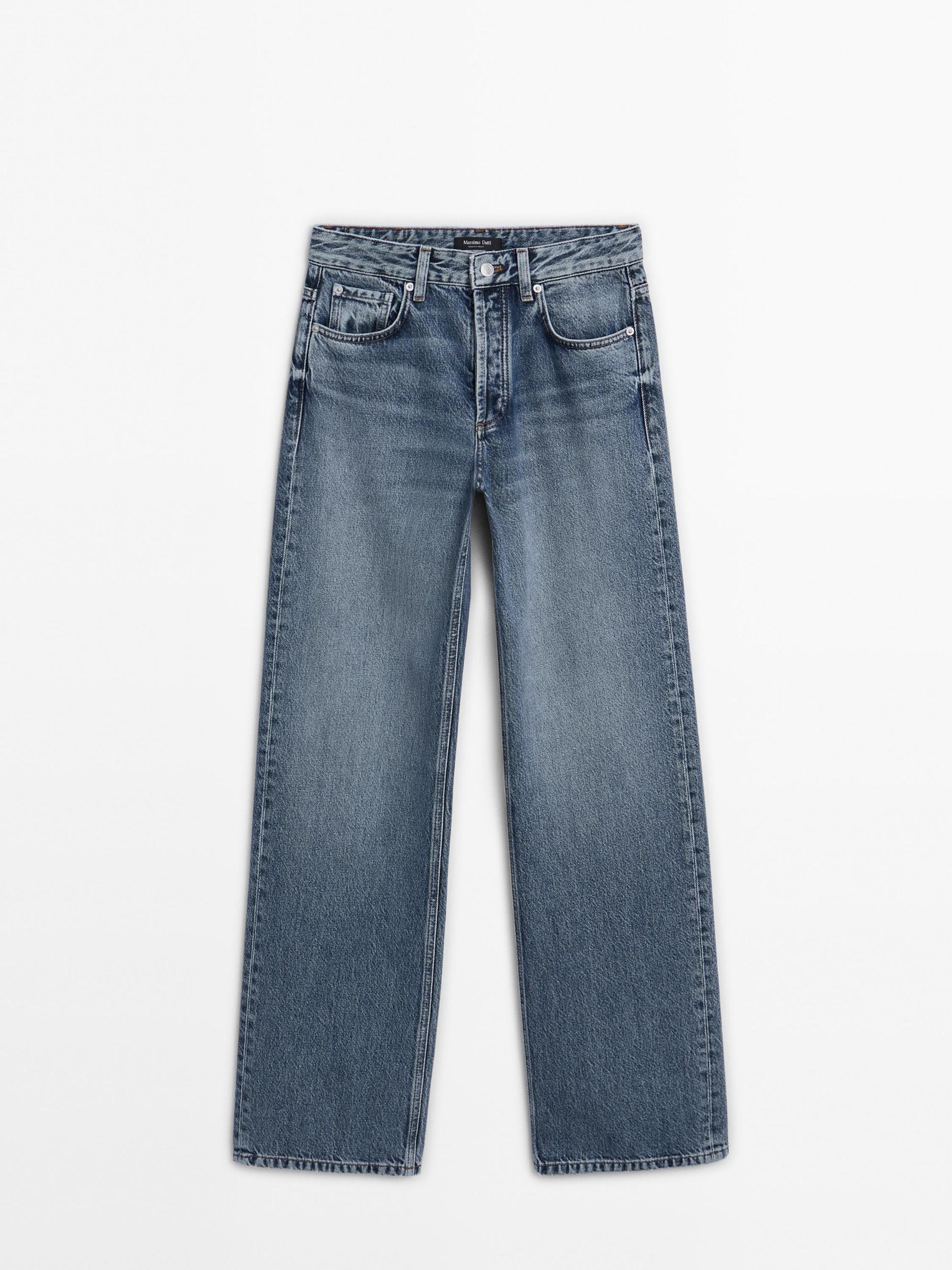 Mid-rise wide-leg jeans Product Image