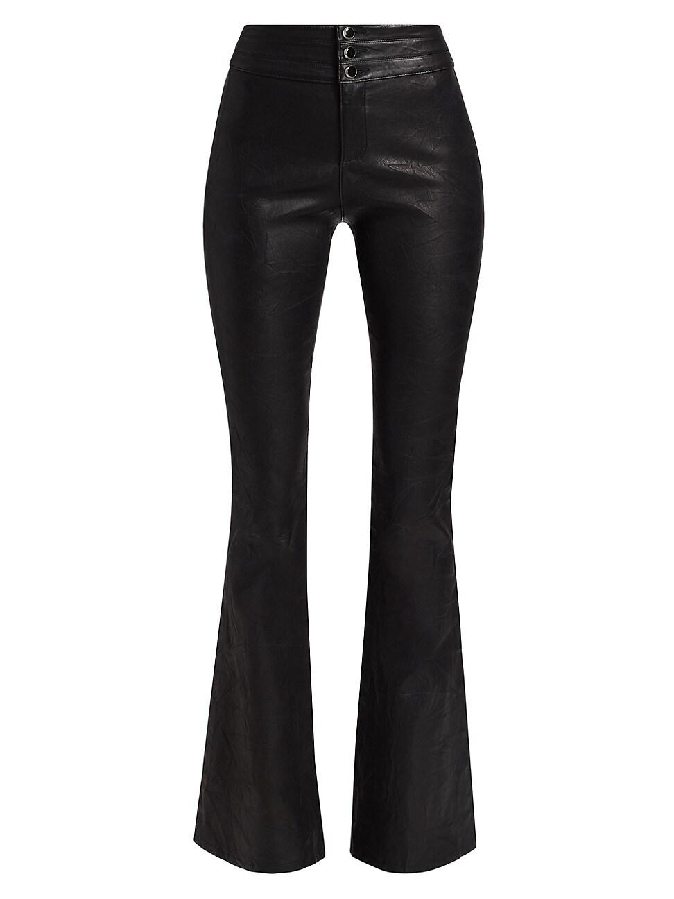 Womens Lou Lou Leather Flare Pants Product Image