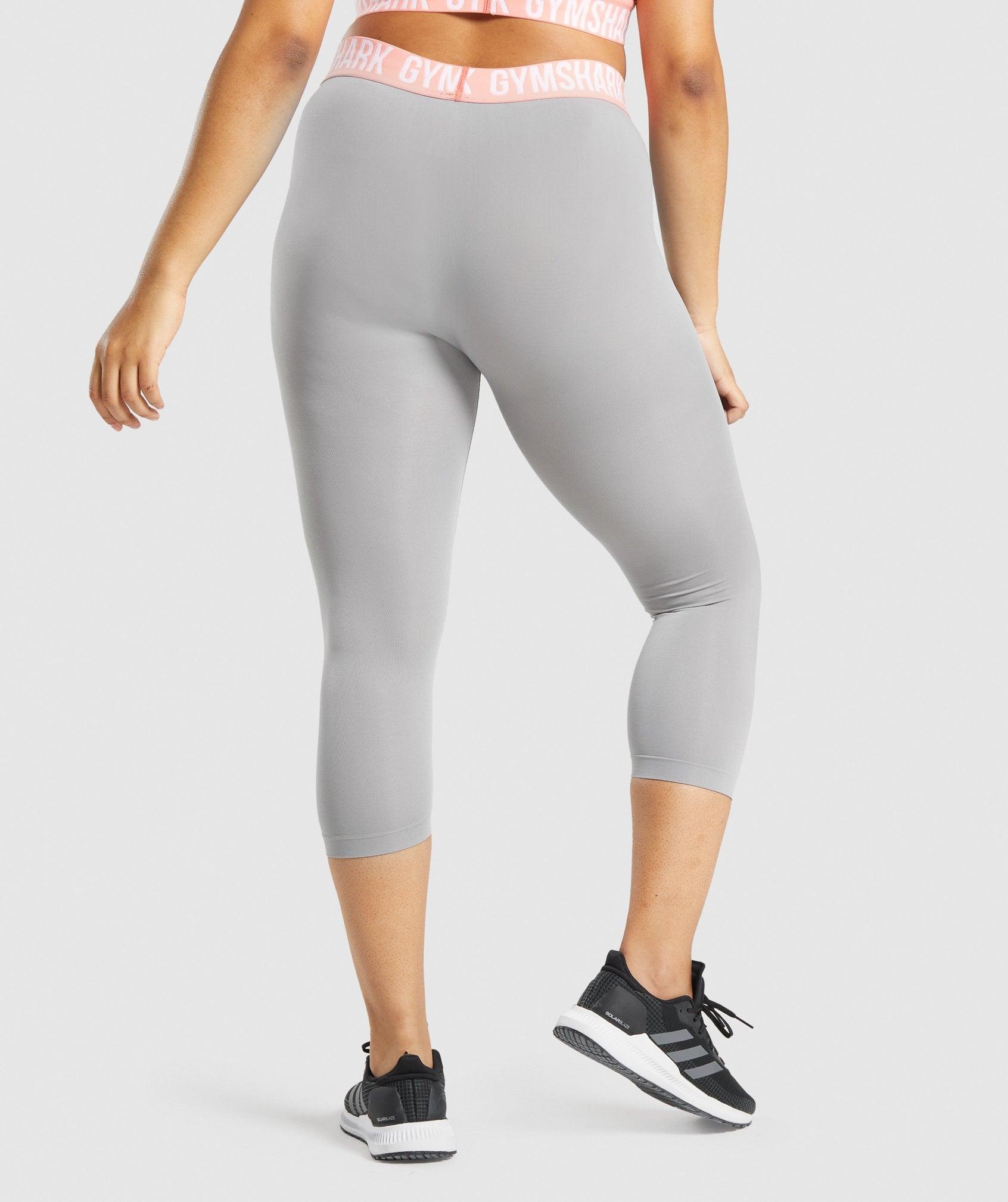 Gymshark Fit Seamless Cropped Leggings - Smokey Grey Female Product Image