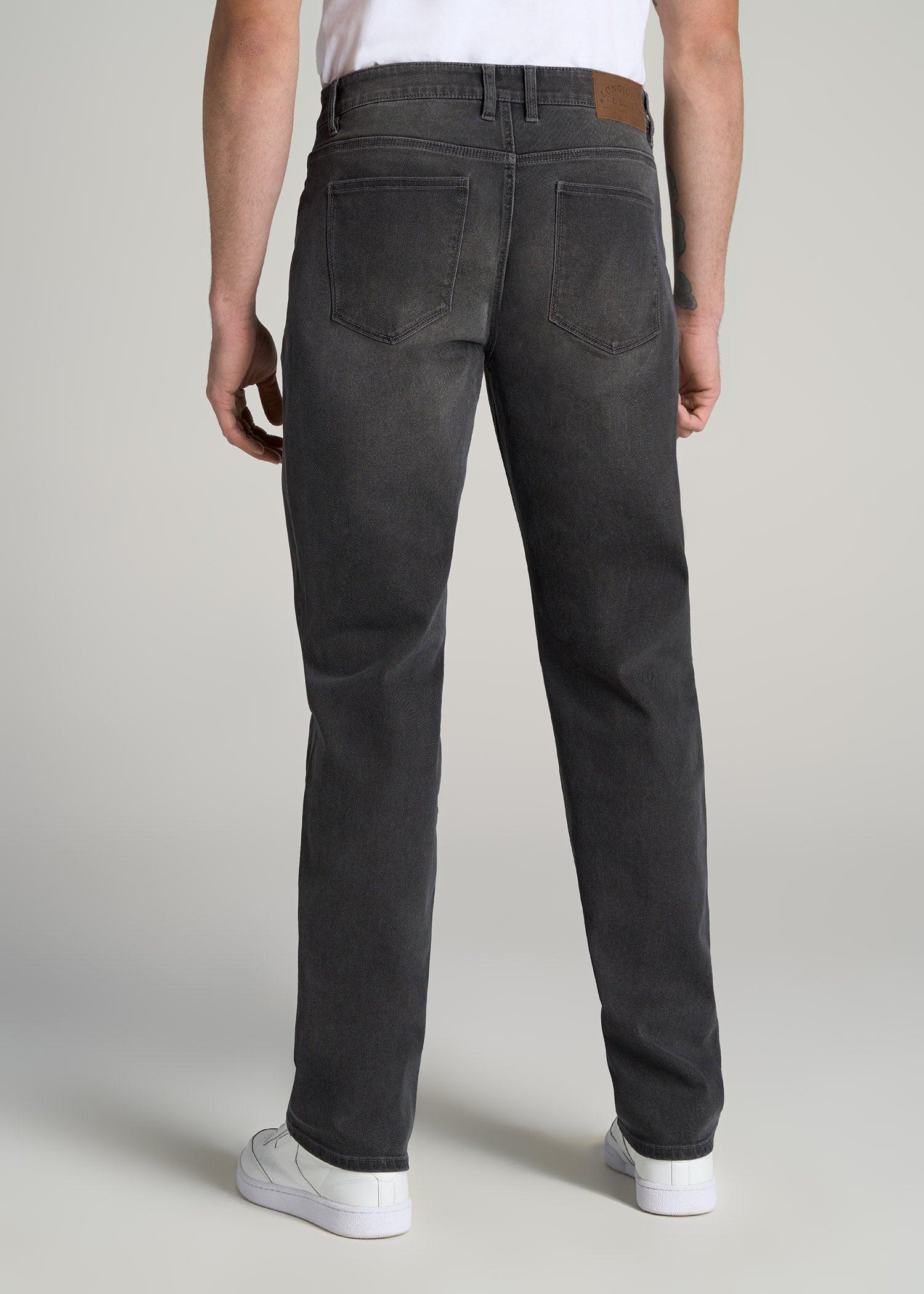 LJ&S STRAIGHT LEG Jeans for Tall Men in Industrial Grey Male Product Image