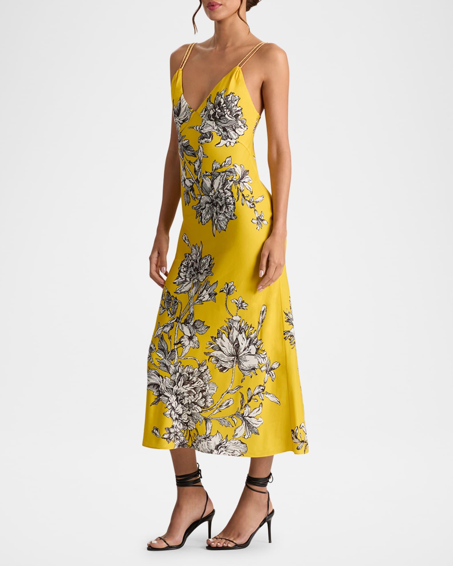 Kiro Blooming Wild Golden Hour Midi Slip Dress Product Image