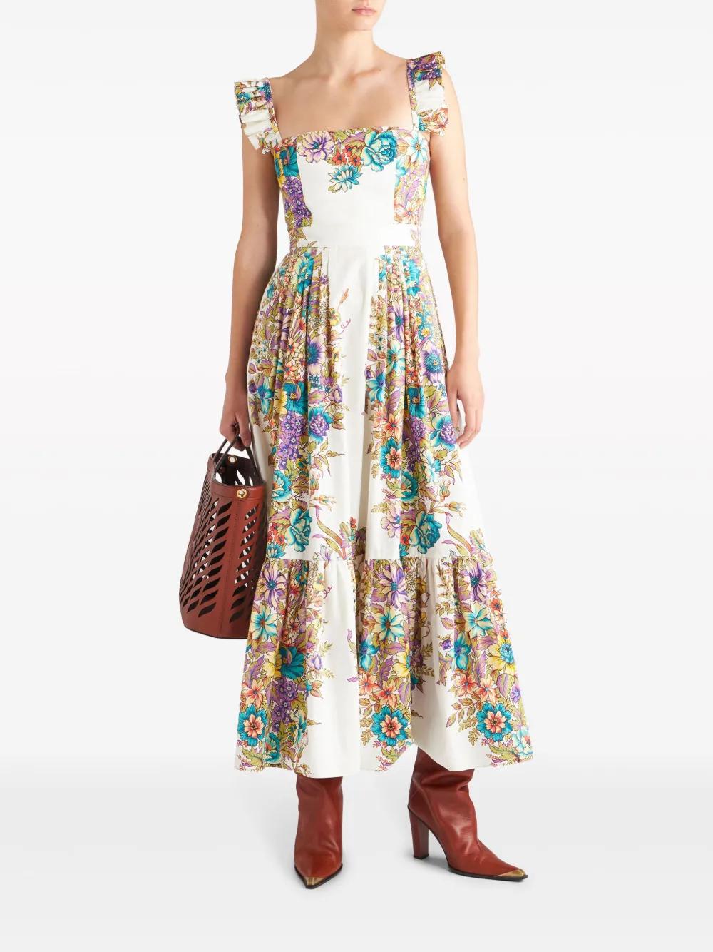 floral-print midi dress Product Image