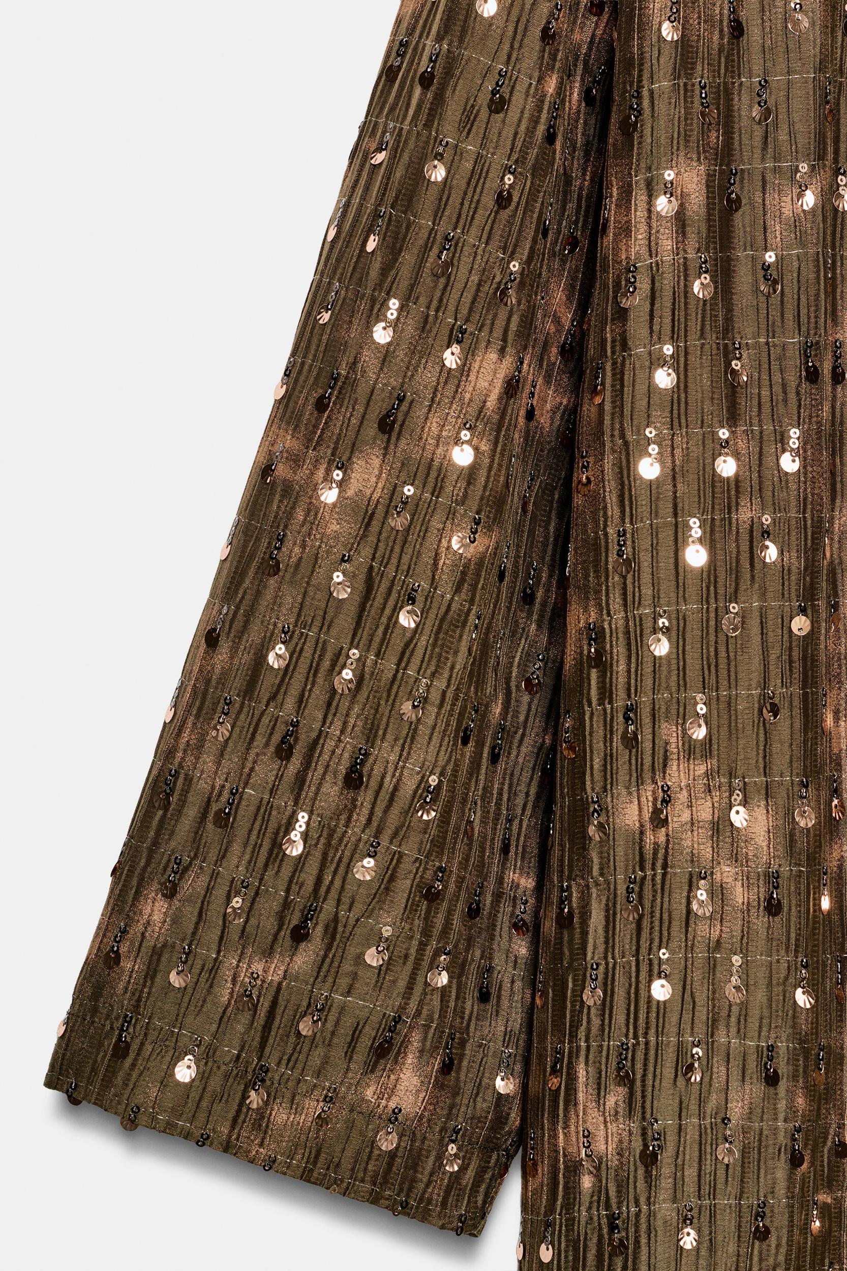 LONG SEQUIN KIMONO JACKET Product Image