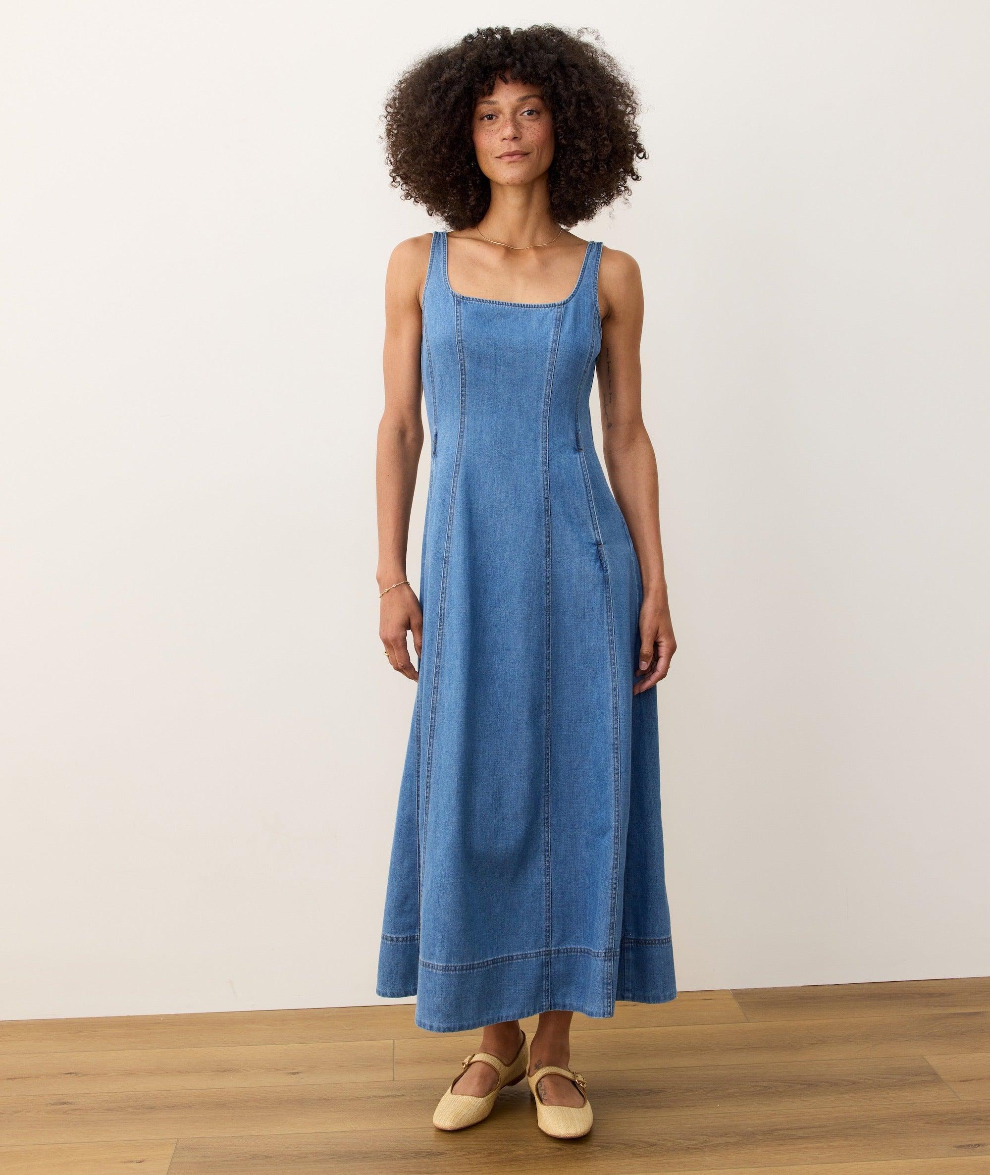 Roan Denim Maxi Dress Product Image