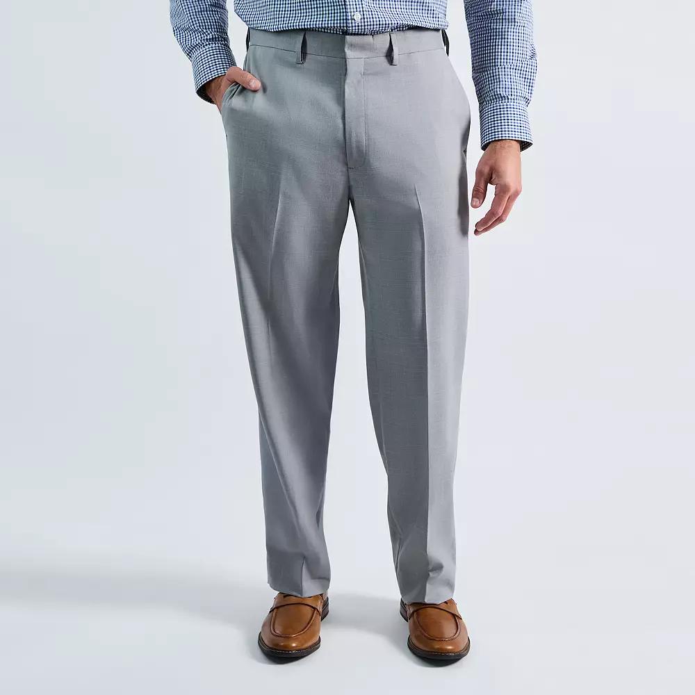 Men’s Haggar® Premium Comfort Expandable-Waist Classic-Fit Stretch Flat-Front Dress Pants, Men's,  Product Image
