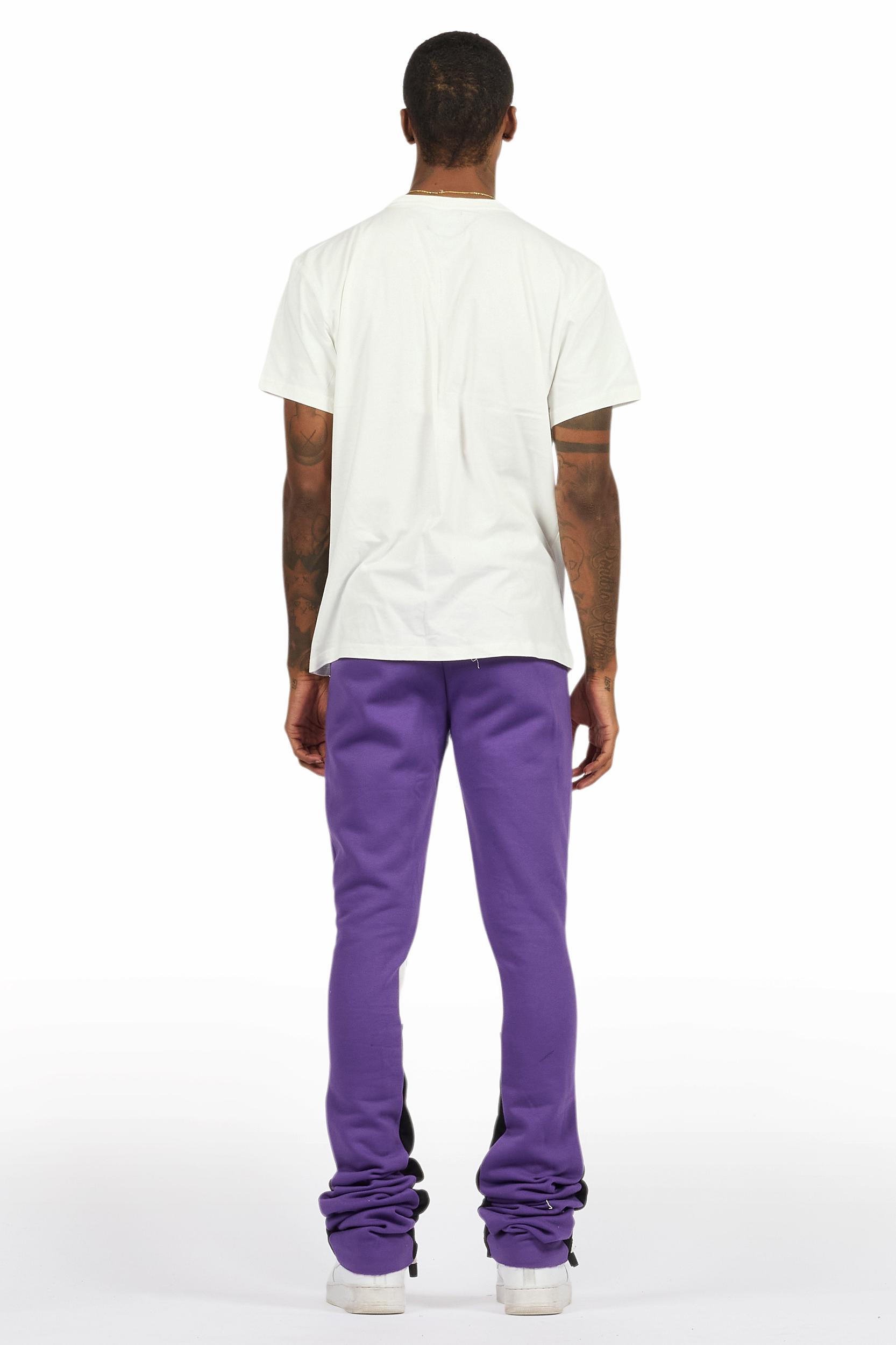 Mallor Purple/blackT-Shirt/Stacked Track Set Male Product Image
