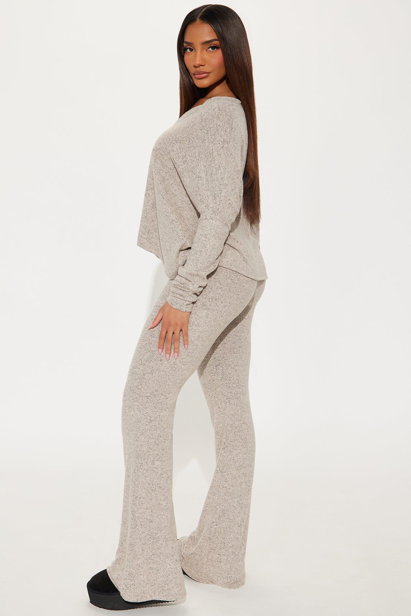 Feel So Cozy Pant Set - Oatmeal Product Image