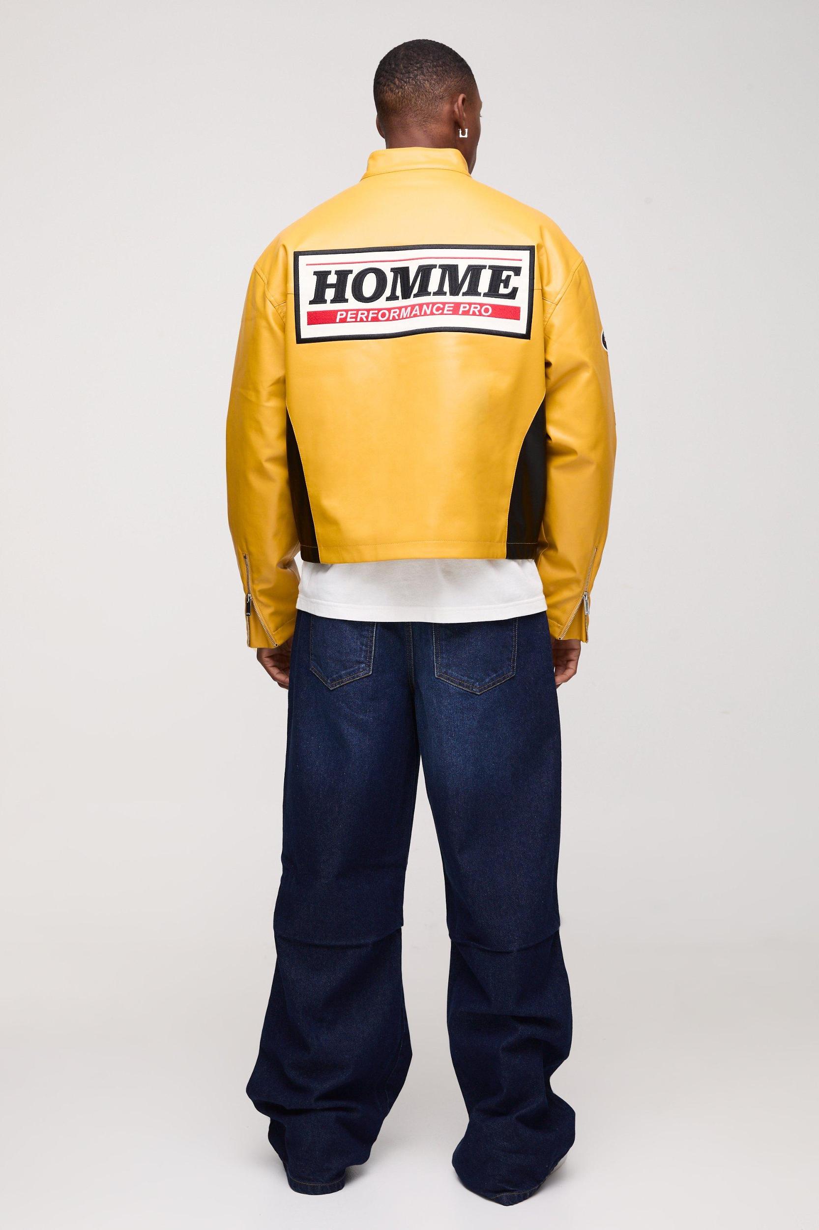 Wide Leg Rigid Pleated Dart Washed Denim Jeans | boohooMAN USA Product Image