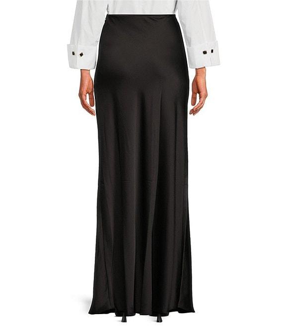 Tara Jarmon Jesta Woven Satin Maxi Skirt Product Image