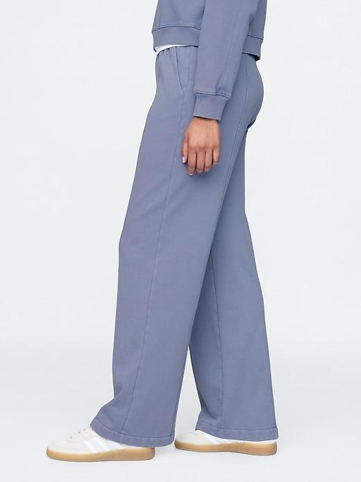 Heavyweight French Terry Seamed Wide-Leg Sweatpants Product Image