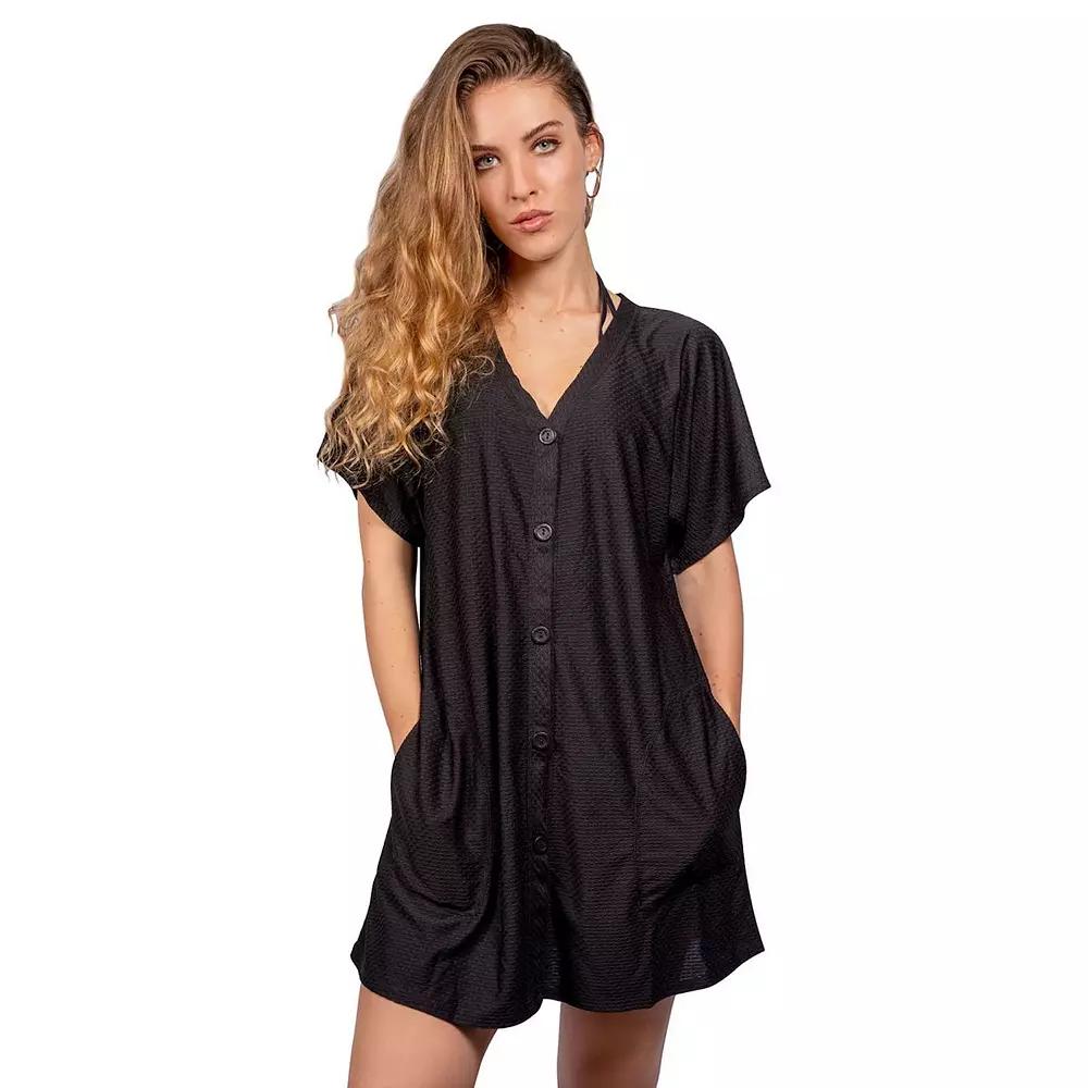 Women's Jordan Taylor Hoodie Button-Front Swim Cover-Up,  Product Image
