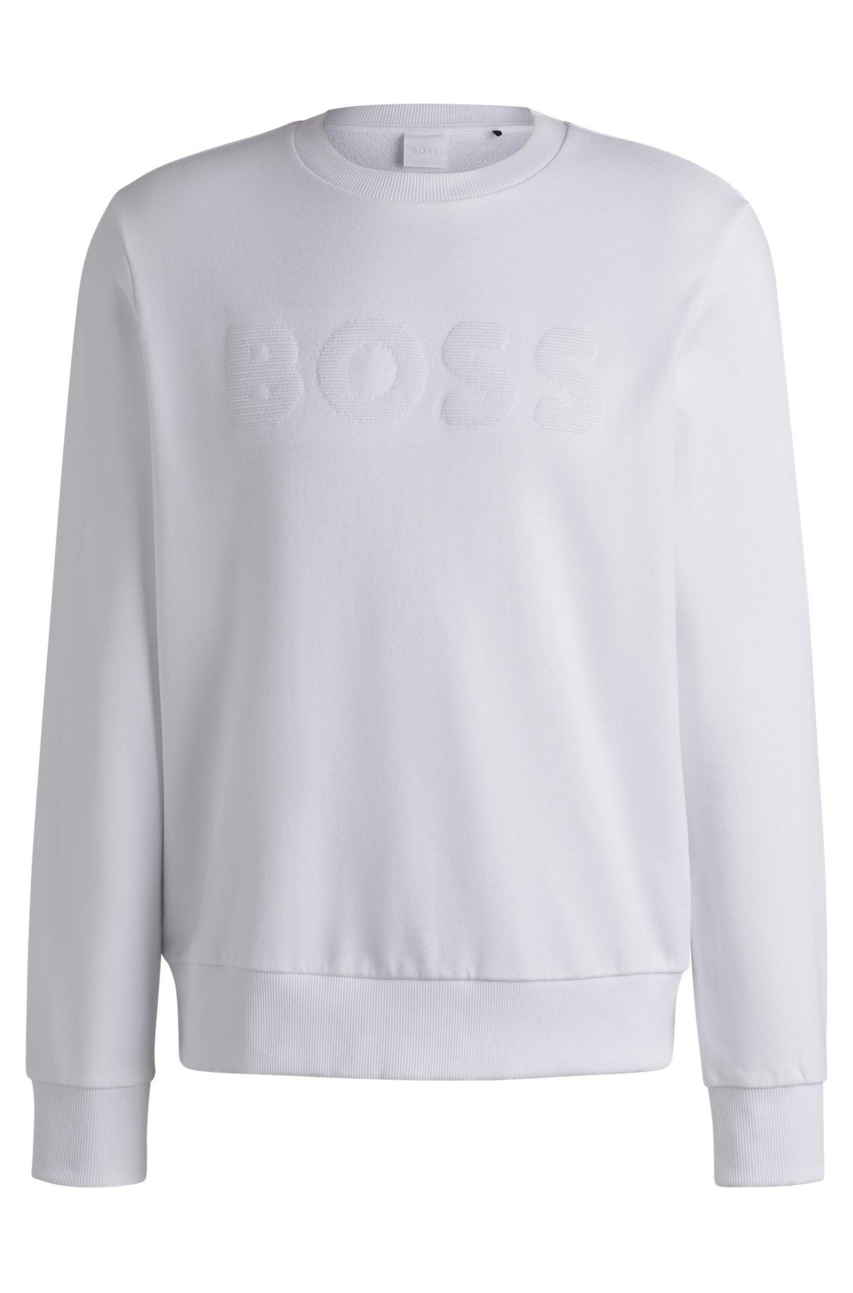 Cotton-terry sweatshirt with logo detail Product Image
