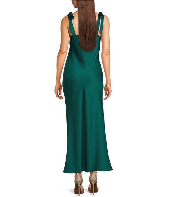 Dear Moon Sweetheart Neck Twist Front Tie-Shoulder Empire Waist Dress Product Image