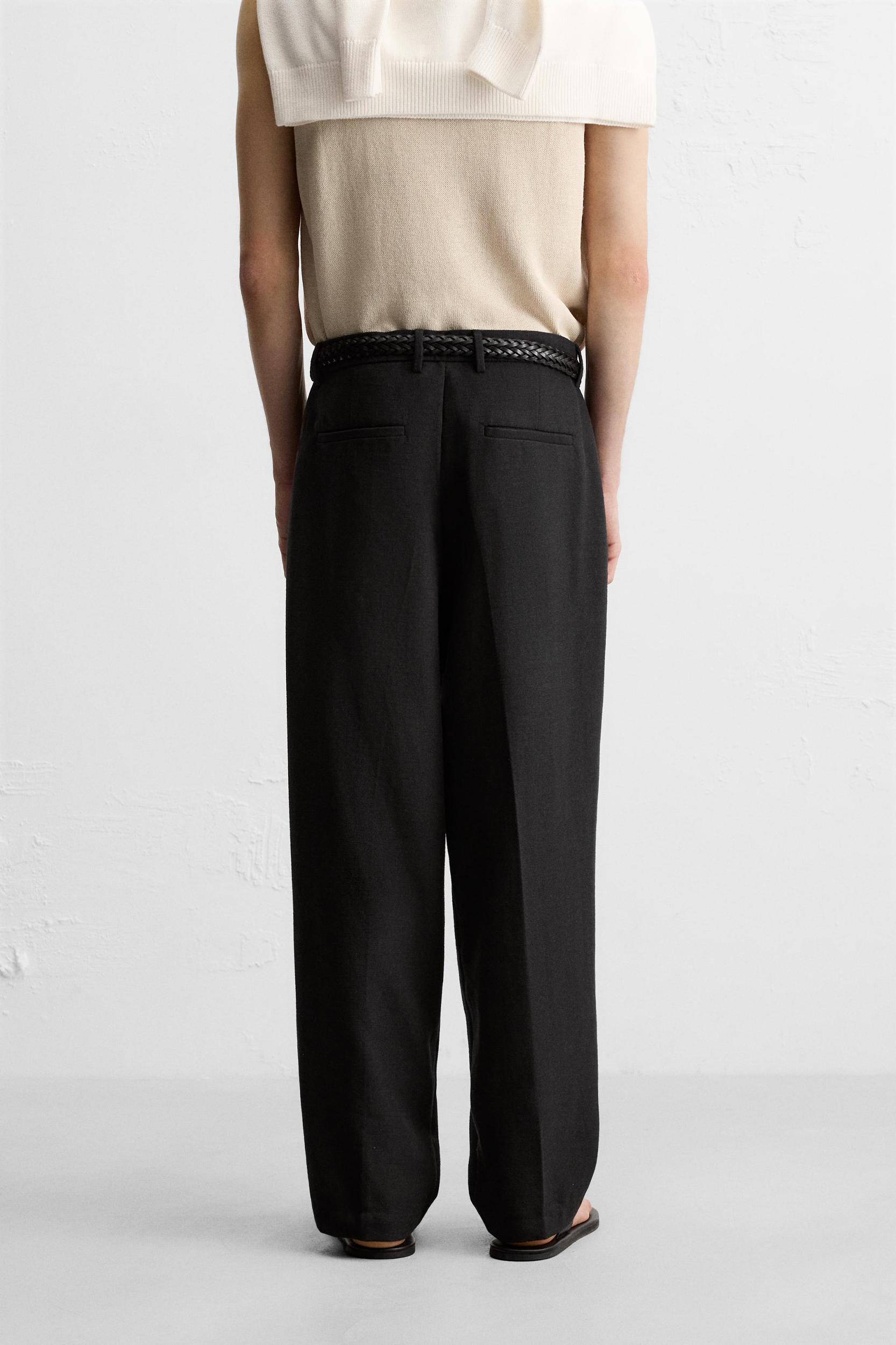 PLEATED RELAXED FIT PANTS Product Image