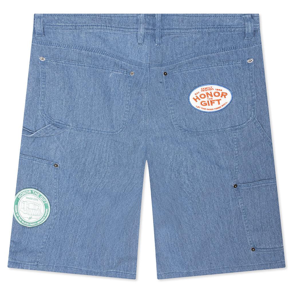 Twill Carpenter Short - Blue Male Product Image