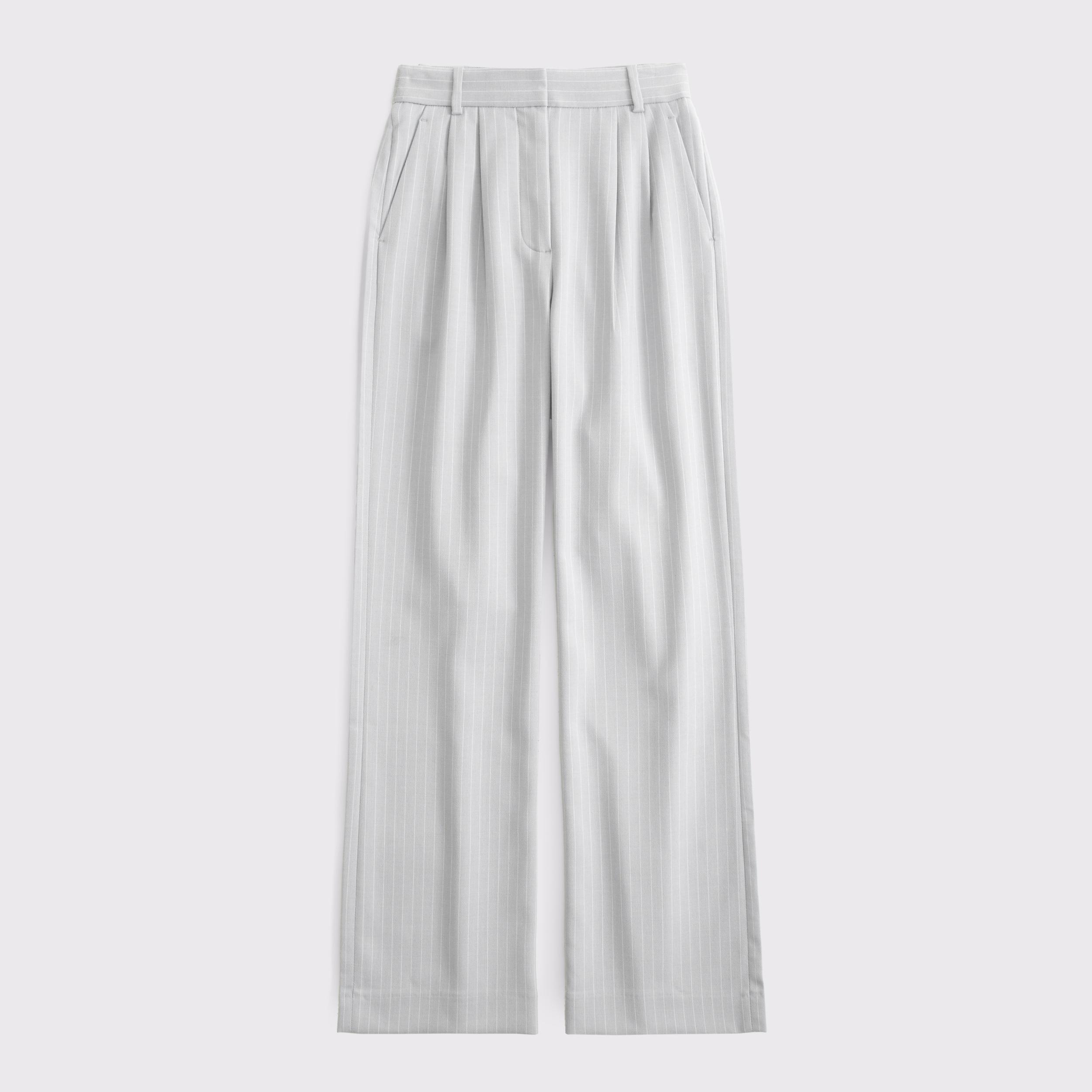 Curve Love A&F Sloane Tailored Wide Leg Pant Product Image