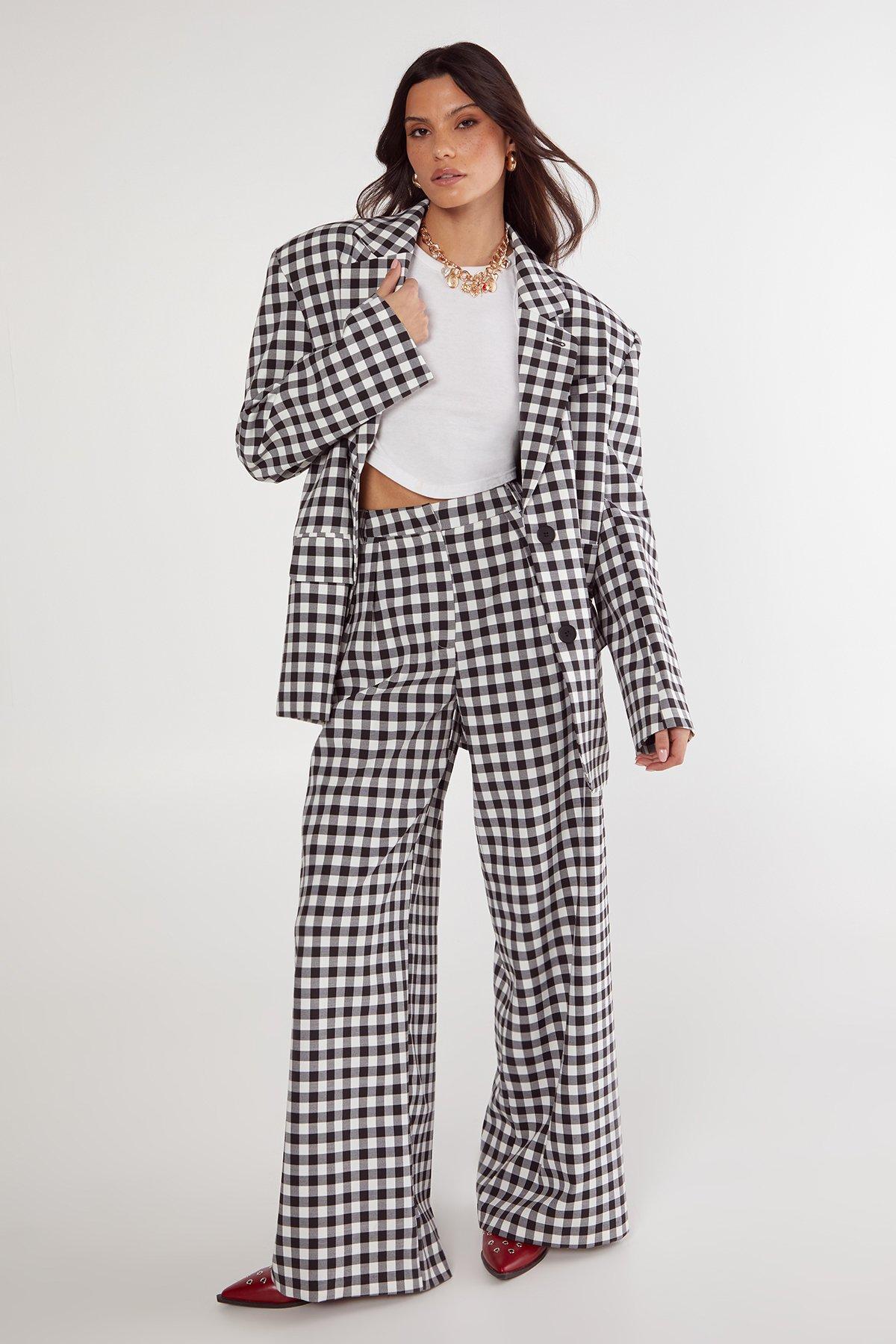 Gingham Tailored Blazer Product Image