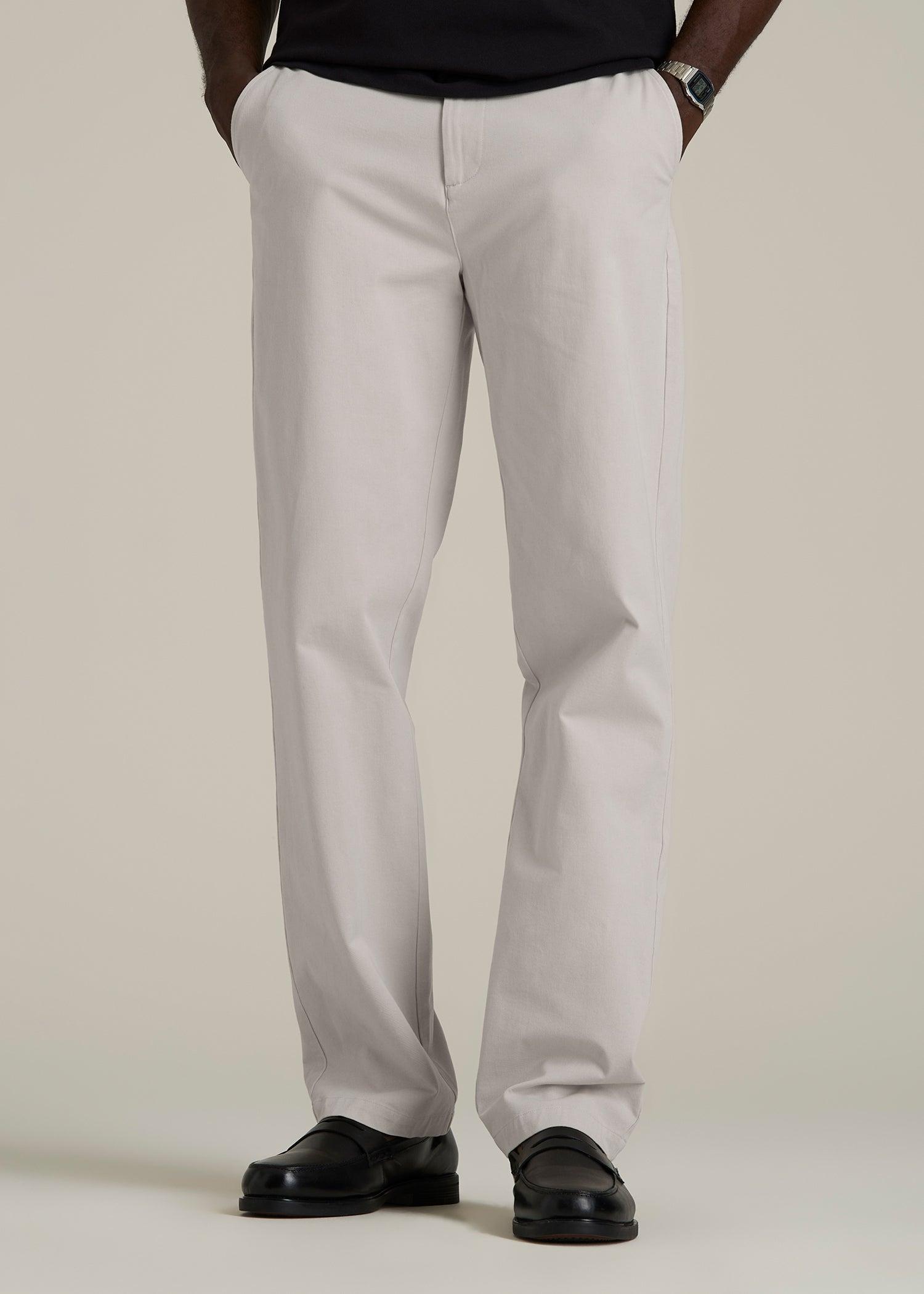 4 Way Stretch Commuter RELAXED Chino Pants for Tall Men in Drywall Tan Male Product Image