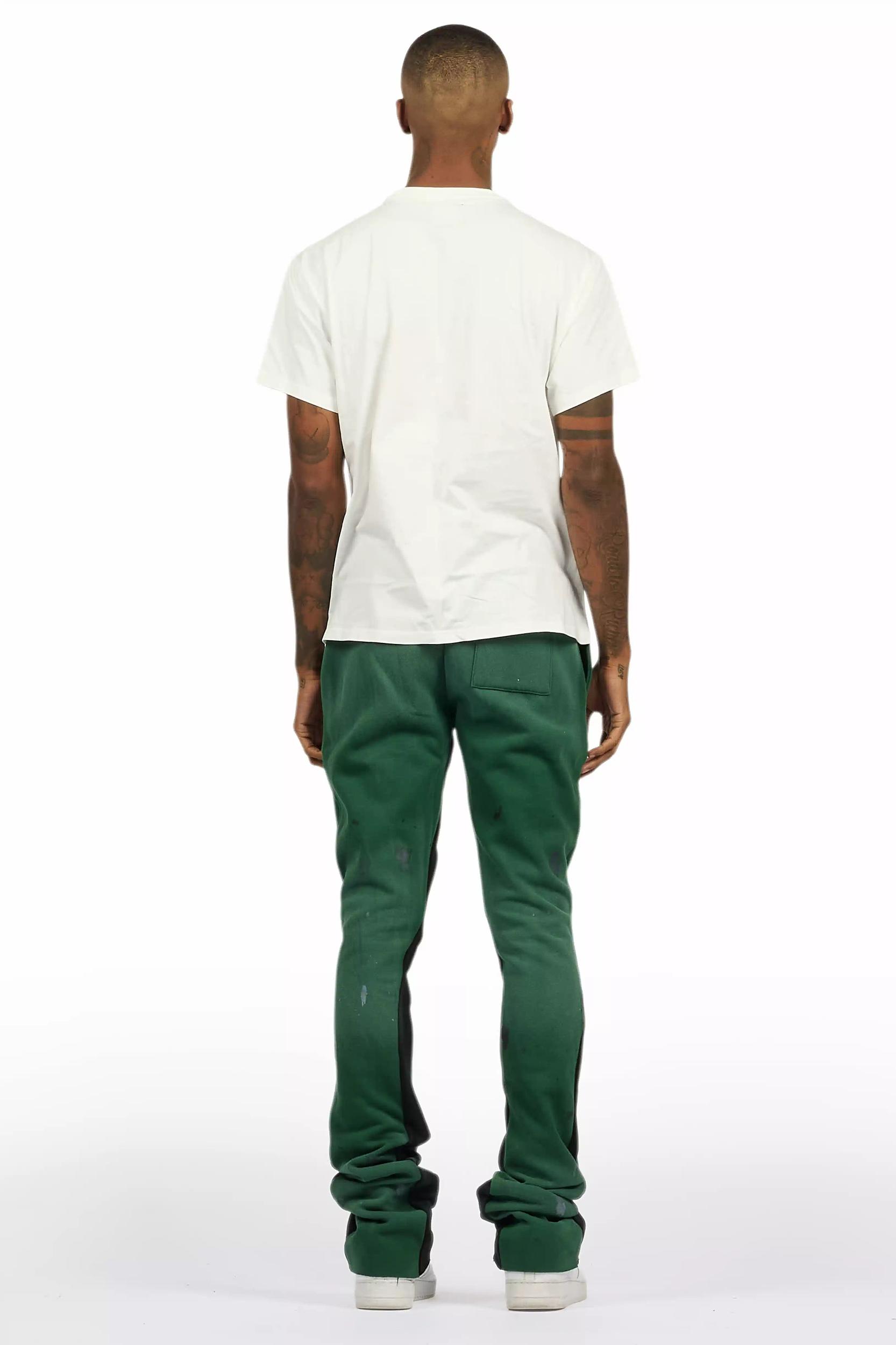 Rainer Green T-Shirt/Stacked Flare Track Set Male Product Image