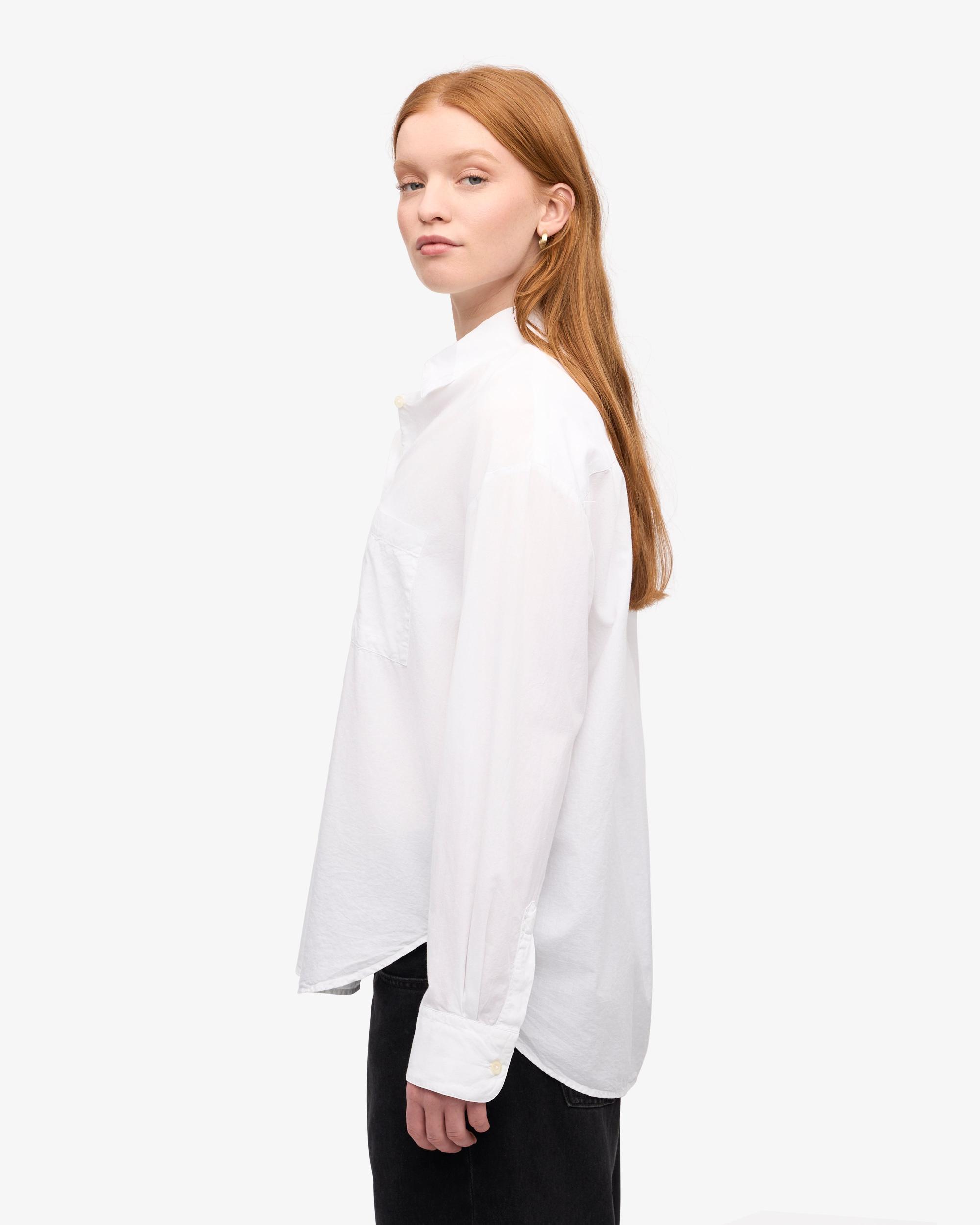 Organic Oversized Shirt - Optical White Product Image