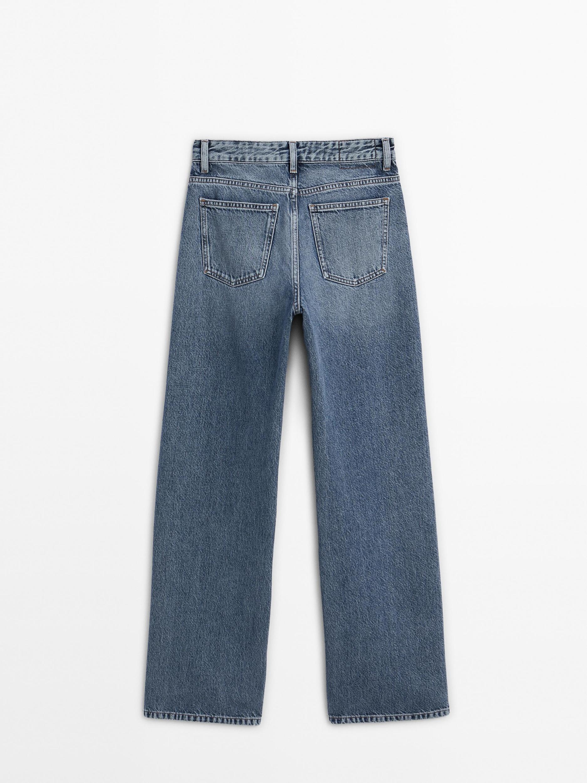Mid-rise wide-leg jeans Product Image