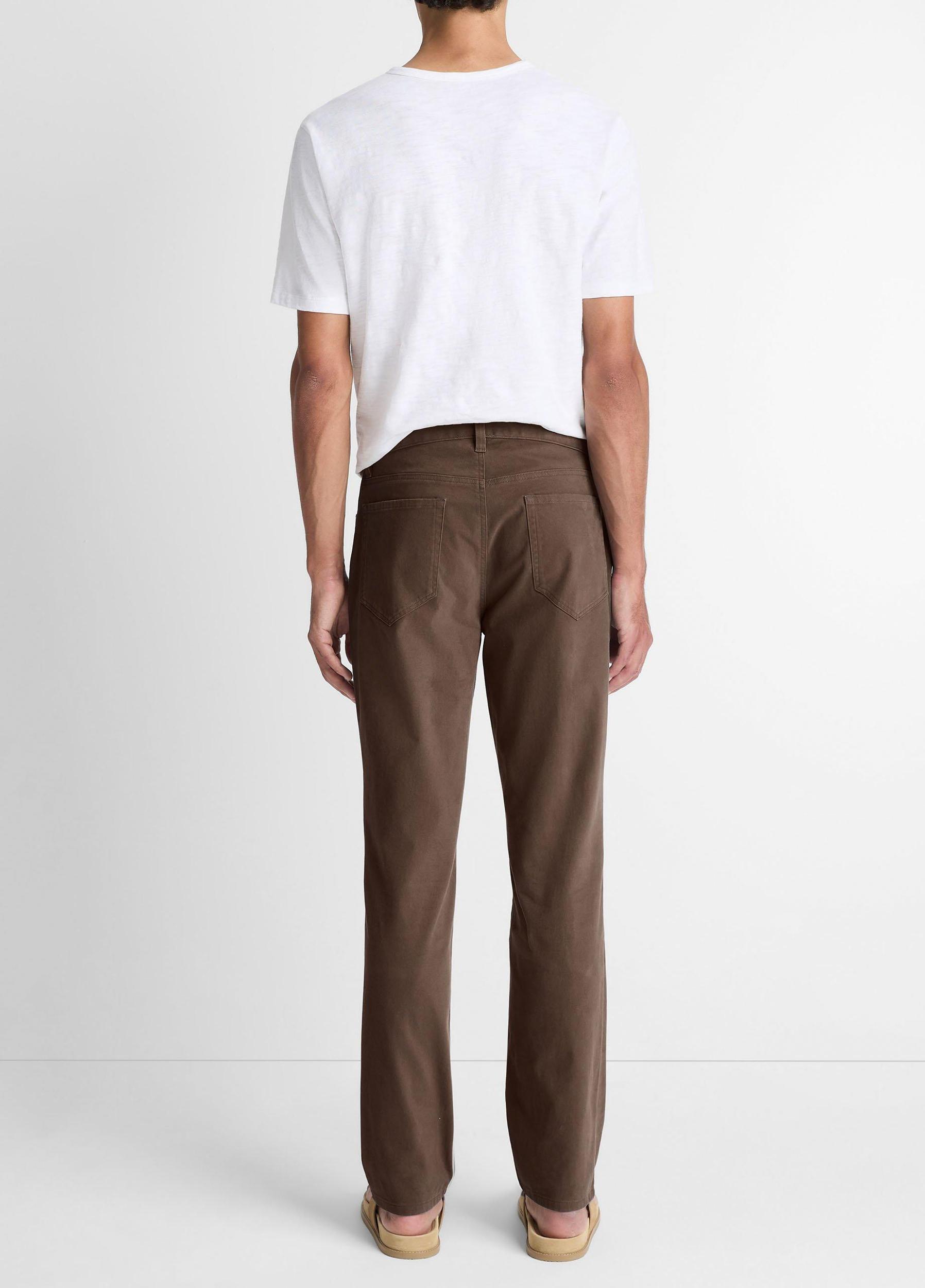 Dylan Slim 5-Pocket Peached Stretch-Cotton Pant Product Image
