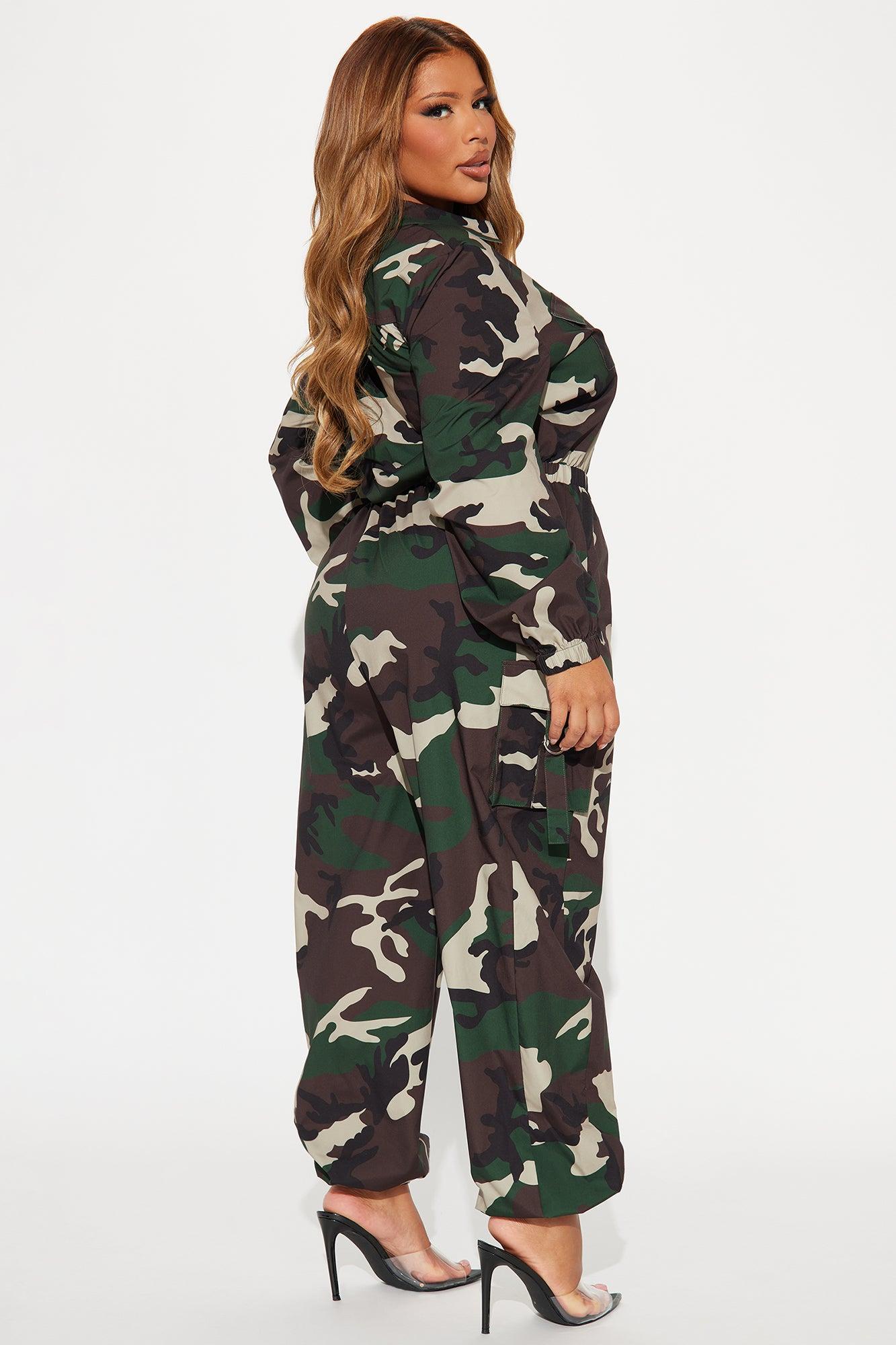 Maison Jogger Jumpsuit - Olive/combo Product Image