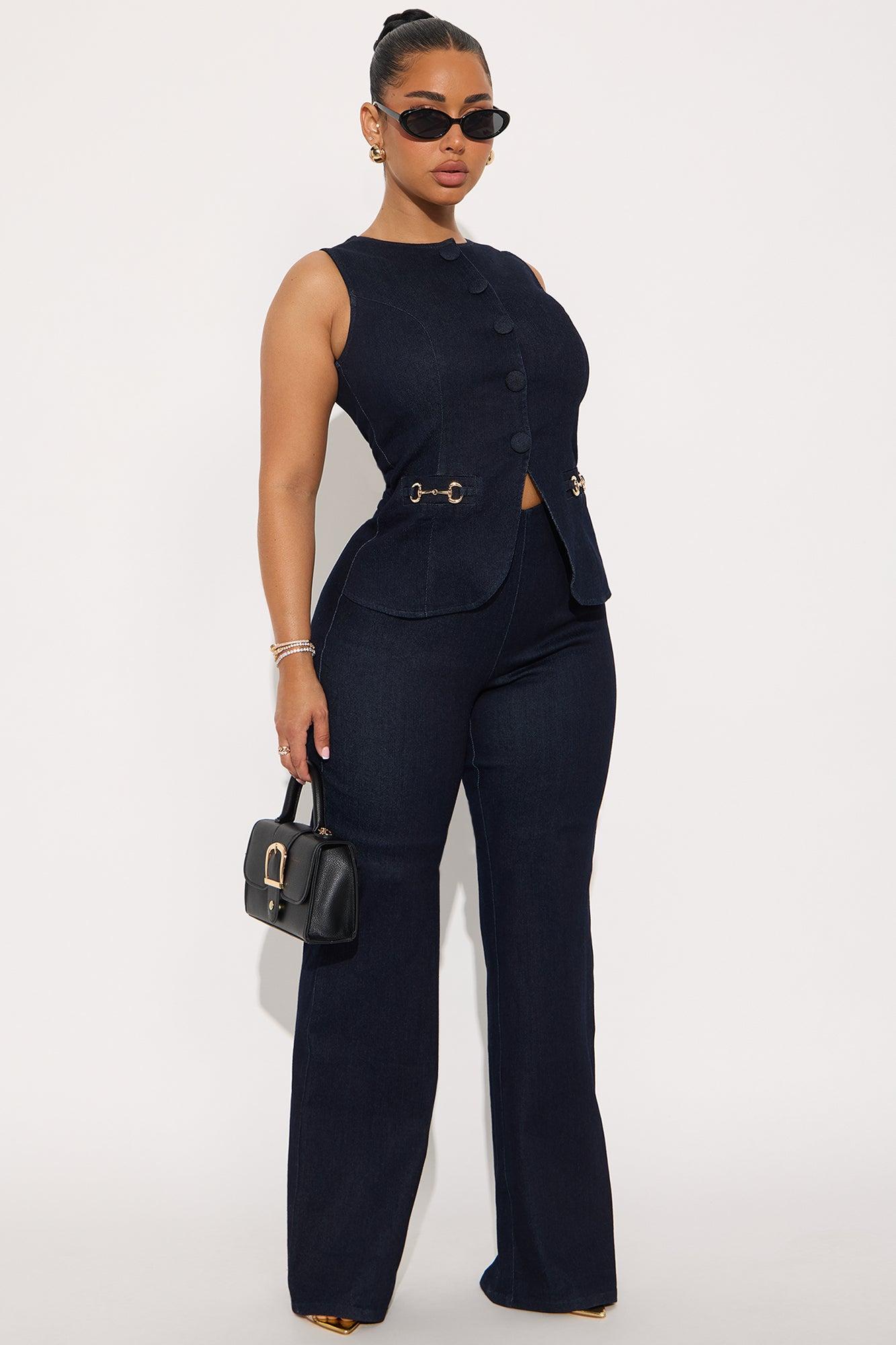 Emma Denim Straight Leg Jumpsuit - Indigo Female Product Image