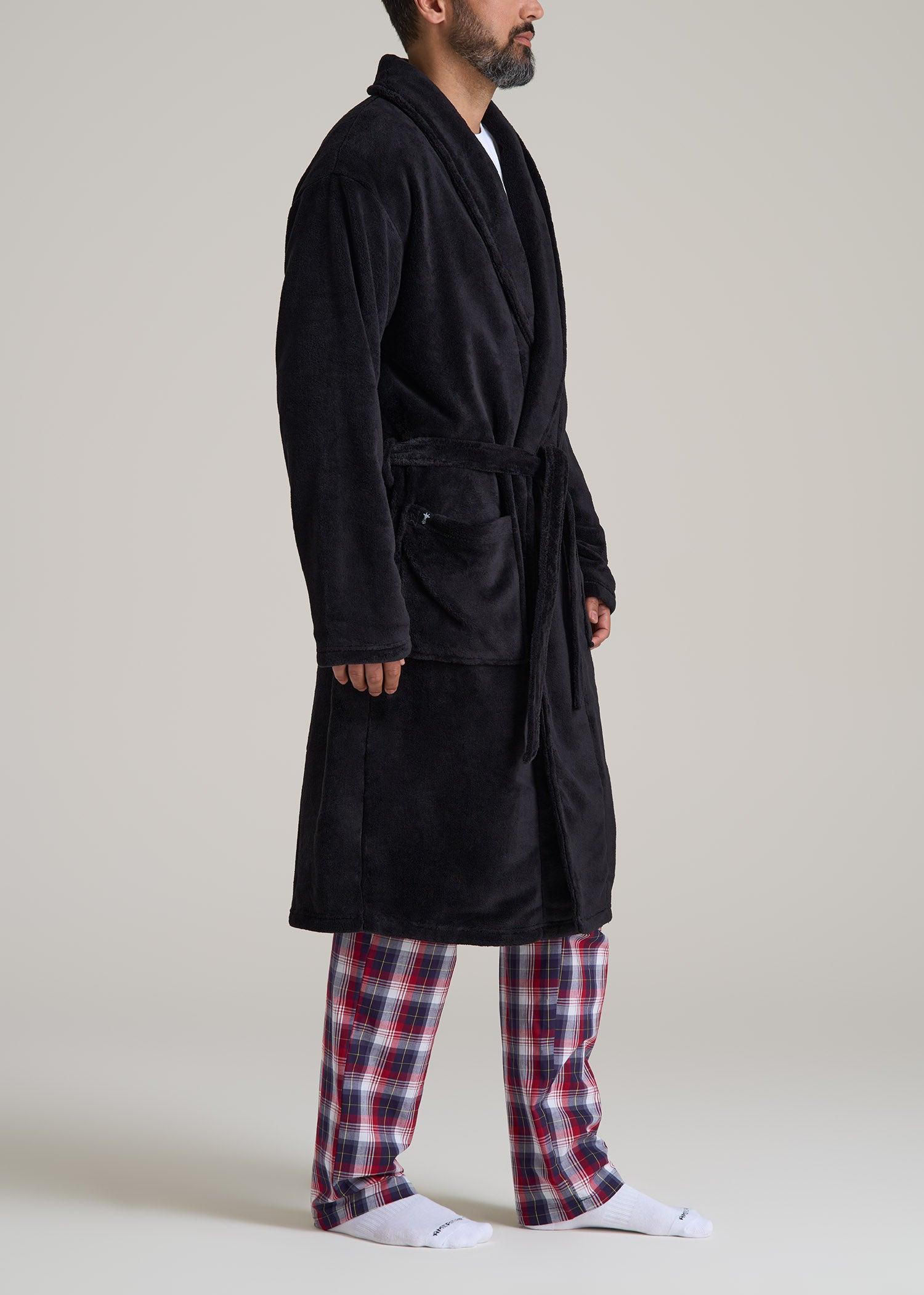 Robe for Tall Men in Black Male Product Image