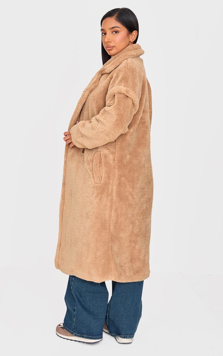 Petite Stone Teddy Bear Borg Coat Product Image