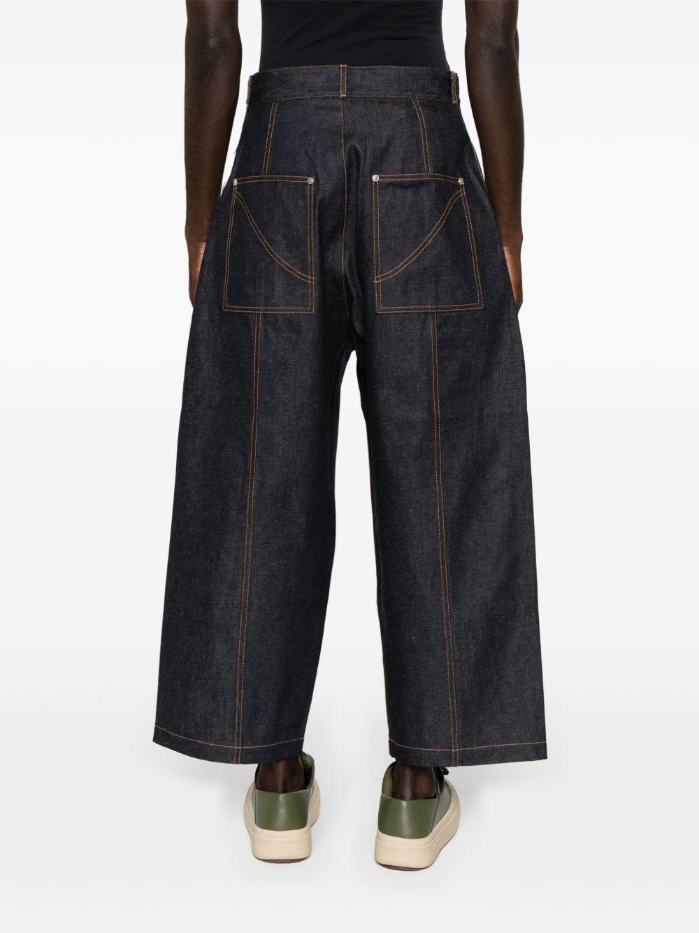 seam-detail wide-leg jeans Product Image