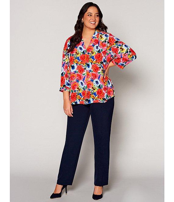 Investments Plus Size the 5TH AVE fit Straight Leg Pants Product Image