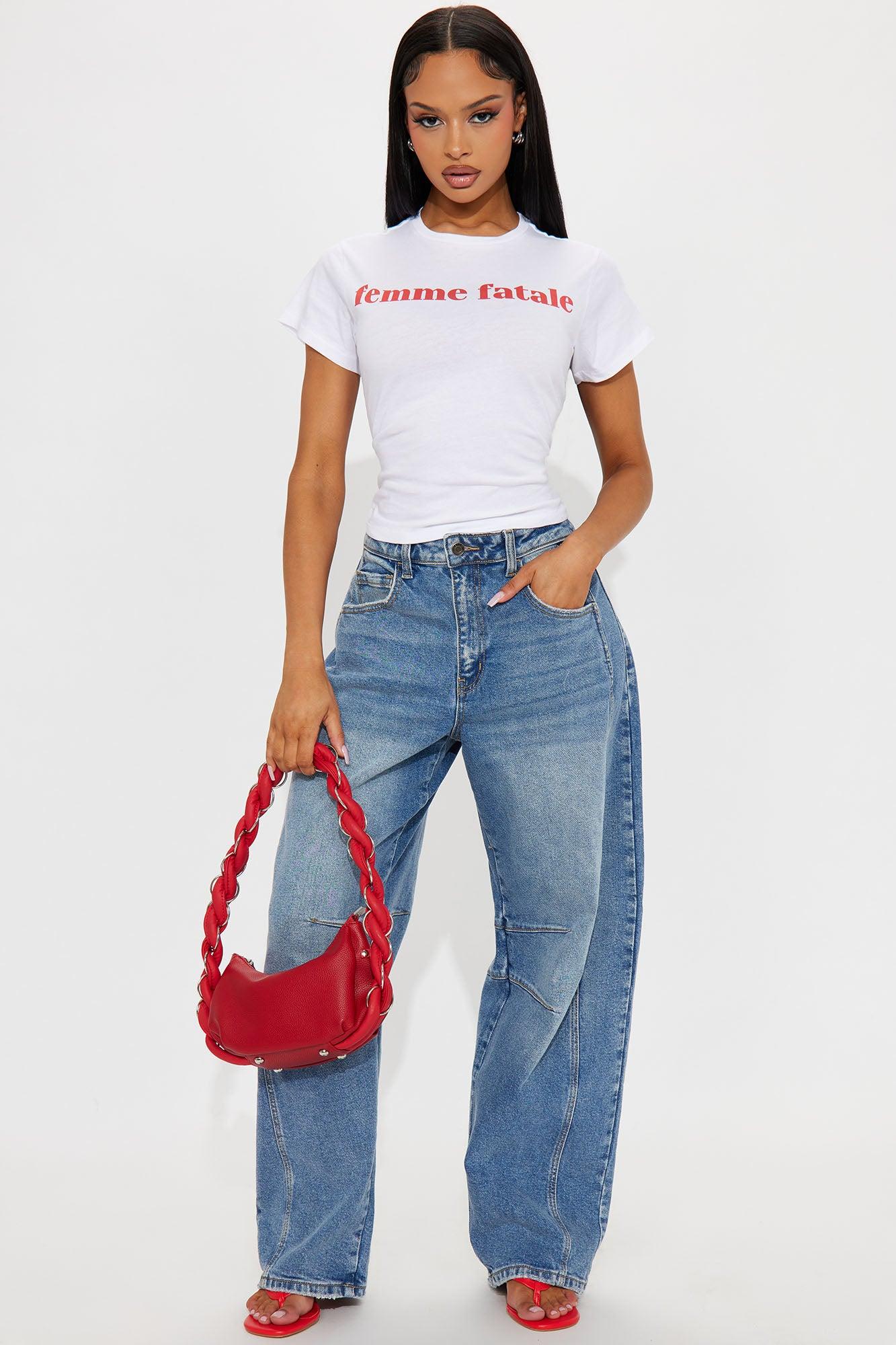 Femme Fatale Tee - White Product Image