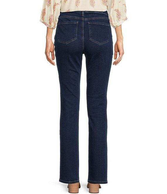 NYDJ Petite Size Sheri Slim Tonal Stitch High Rise Jeans Product Image