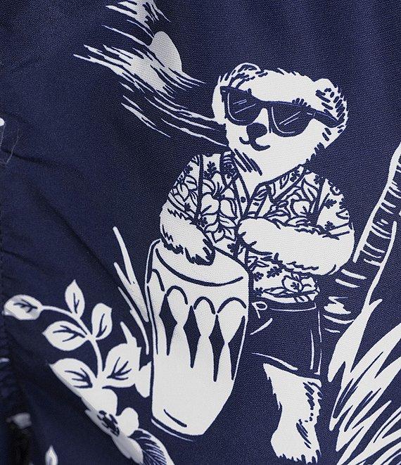 Polo Ralph Lauren Traveler Classic Polo Bear Tropical Printed 5.75#double; Swim Trunks Product Image