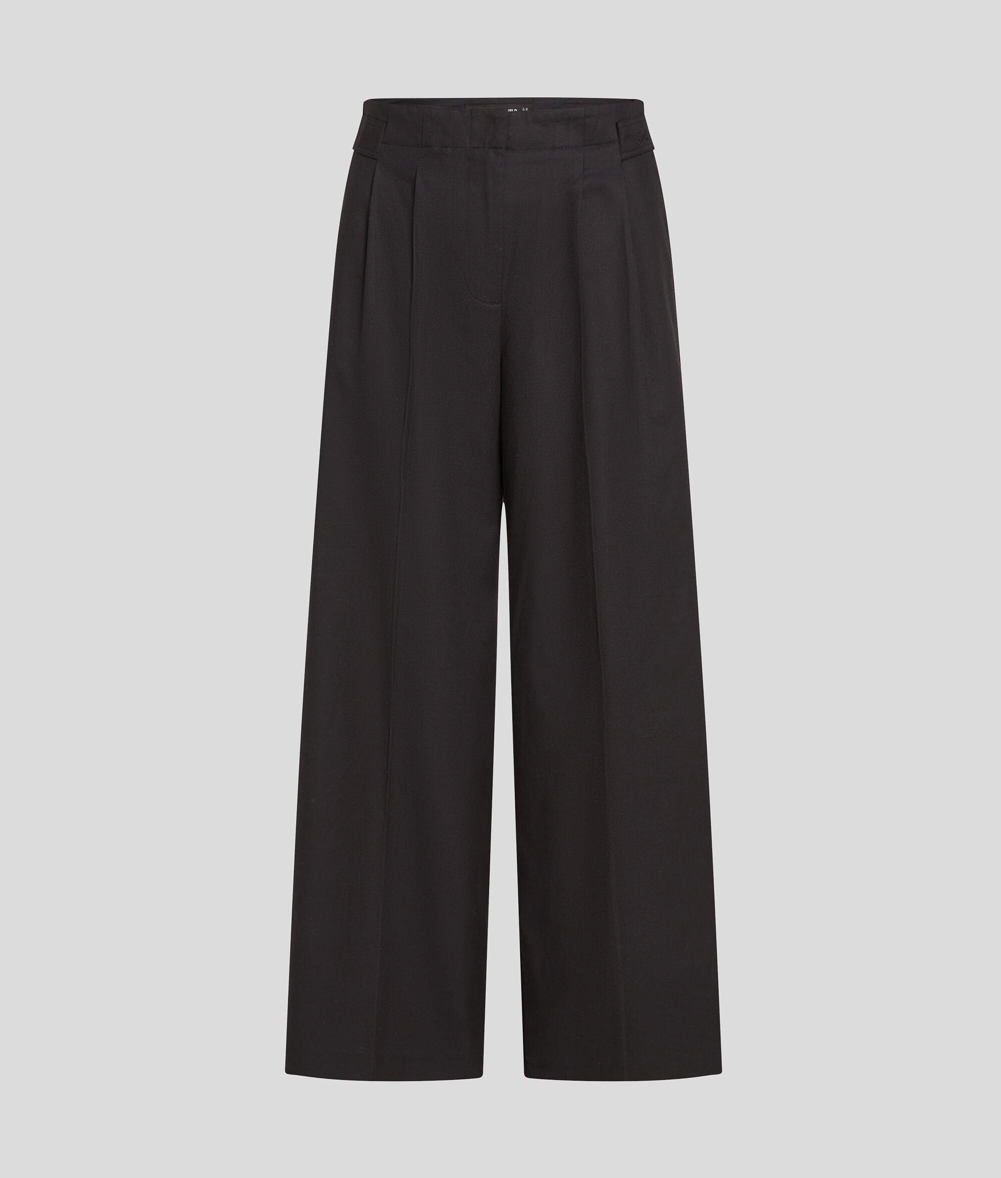 DOUBLE-PLEATED WIDE-LEG PANTS Product Image