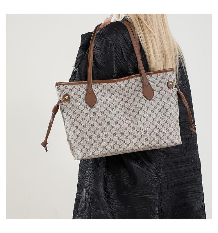 Patterned Drawstring Tote Bag Product Image