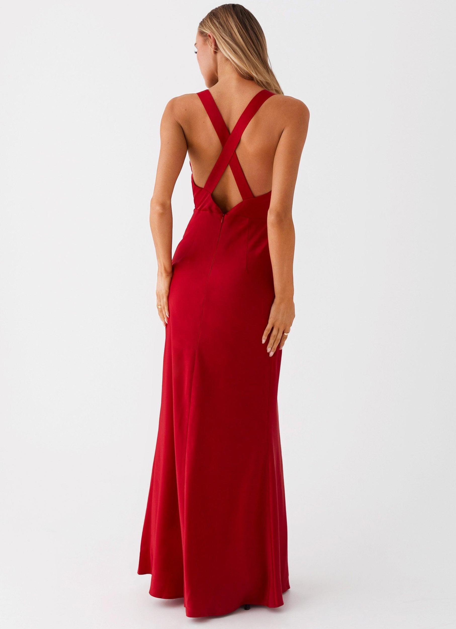 Slyvia Maxi Dress - Red Product Image
