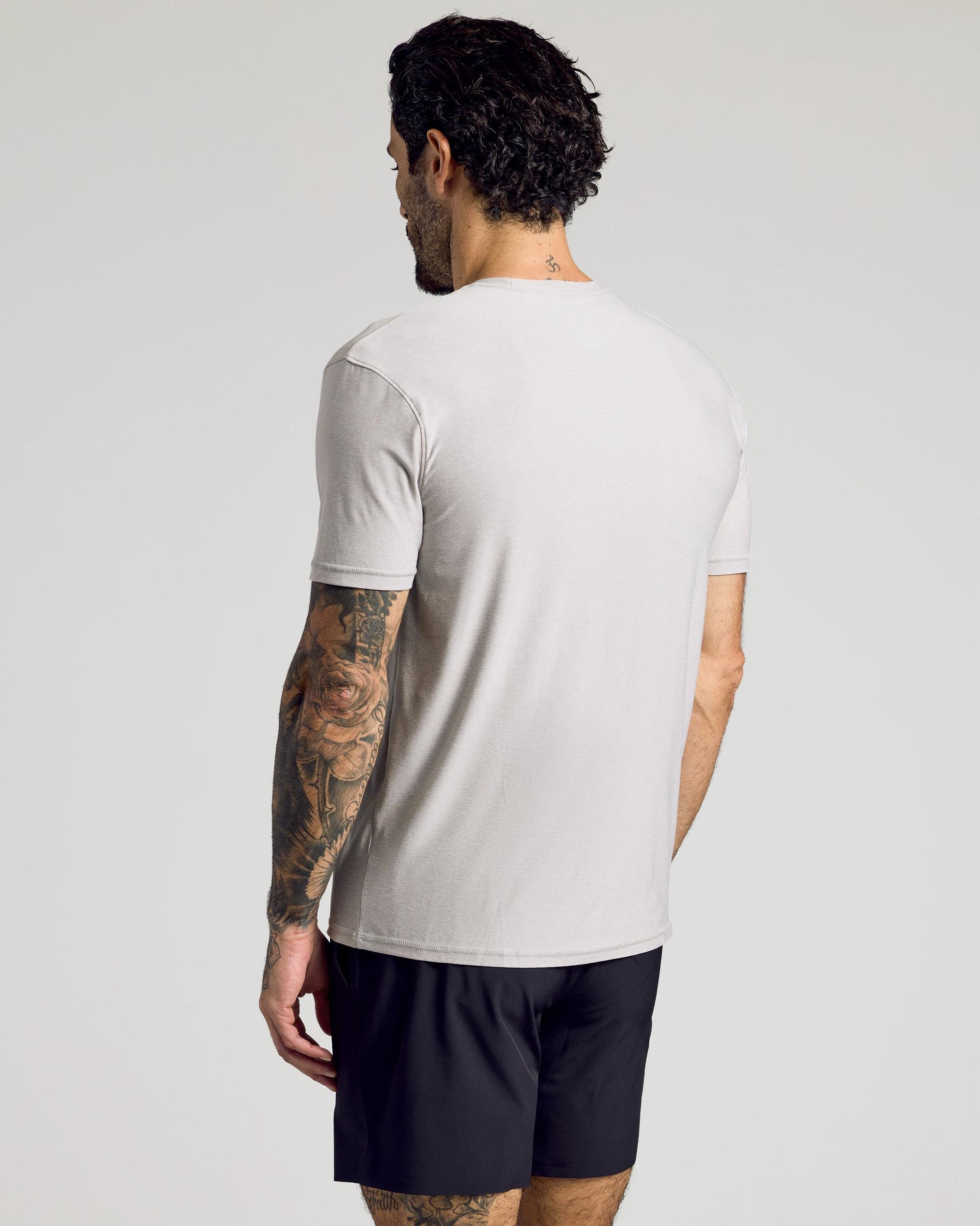 Light Heather Gray Active Crew Neck Tee Product Image