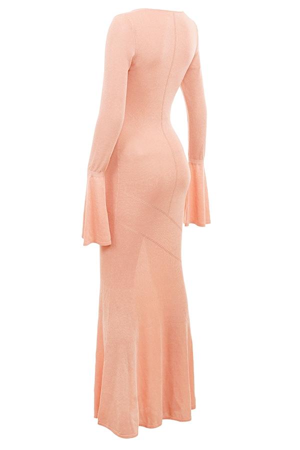 Sereia  sorbet metallic knit maxi dress Product Image