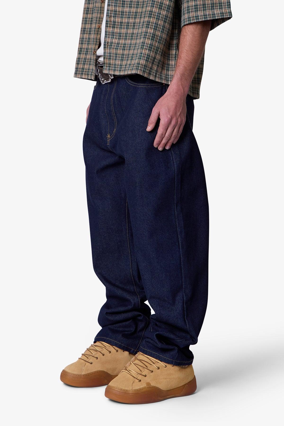 Raw Ultra Baggy Denim - Rinsed Indigo Product Image