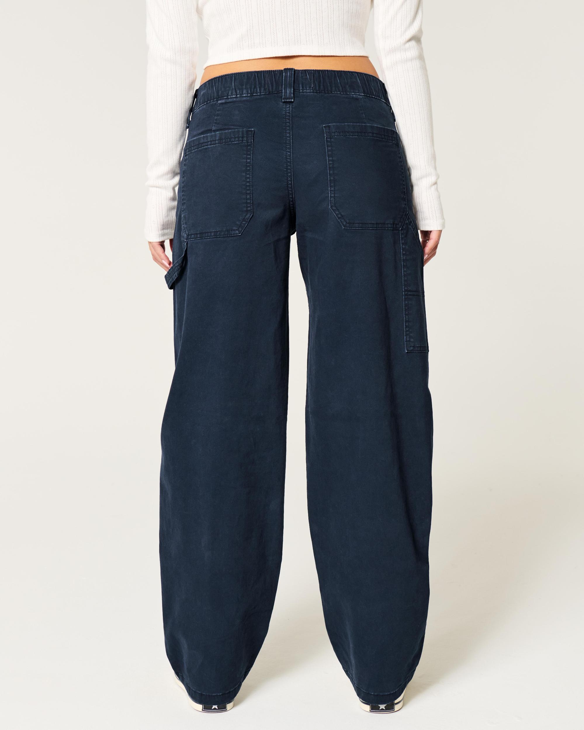 Low-Rise Tapered Baggy Carpenter Pants Product Image